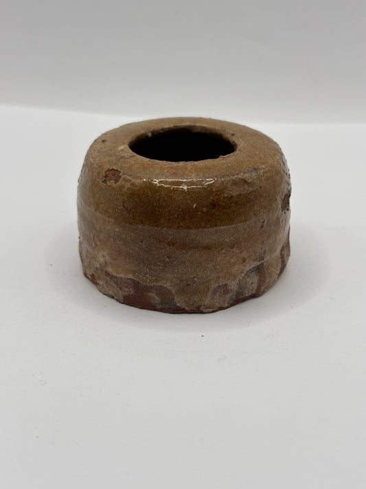 Early small salt glaze dish