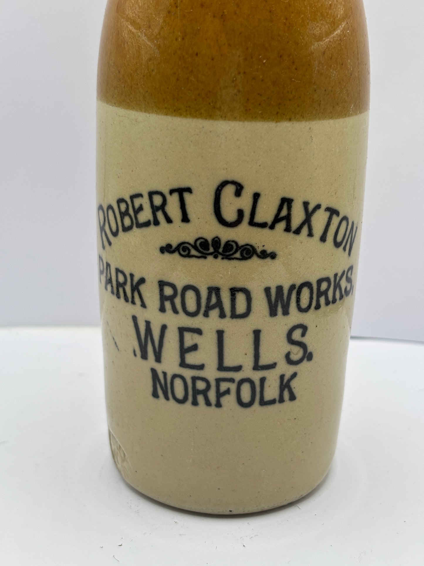 Old ginger beer bottle, Robert Claxton Wells Norfolk