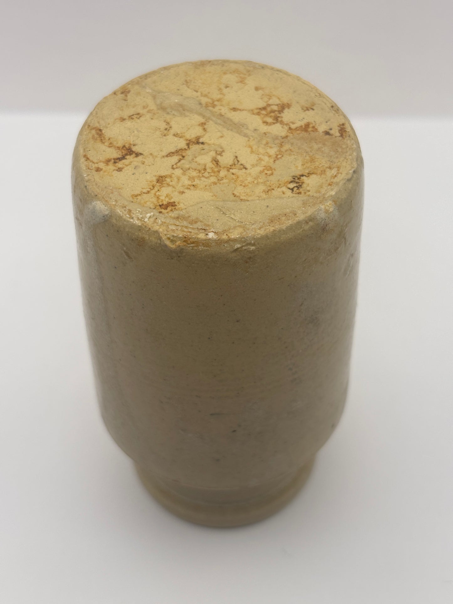 Old stoneware wide mouthed jar