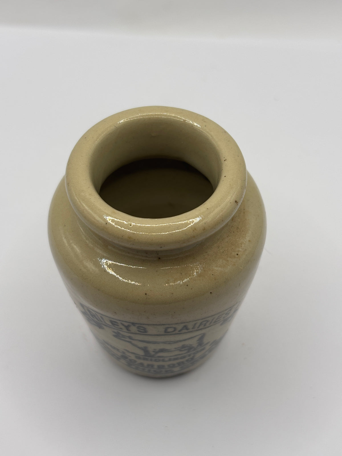 Old advertising cream pot, Rileys dairies Scarboro’