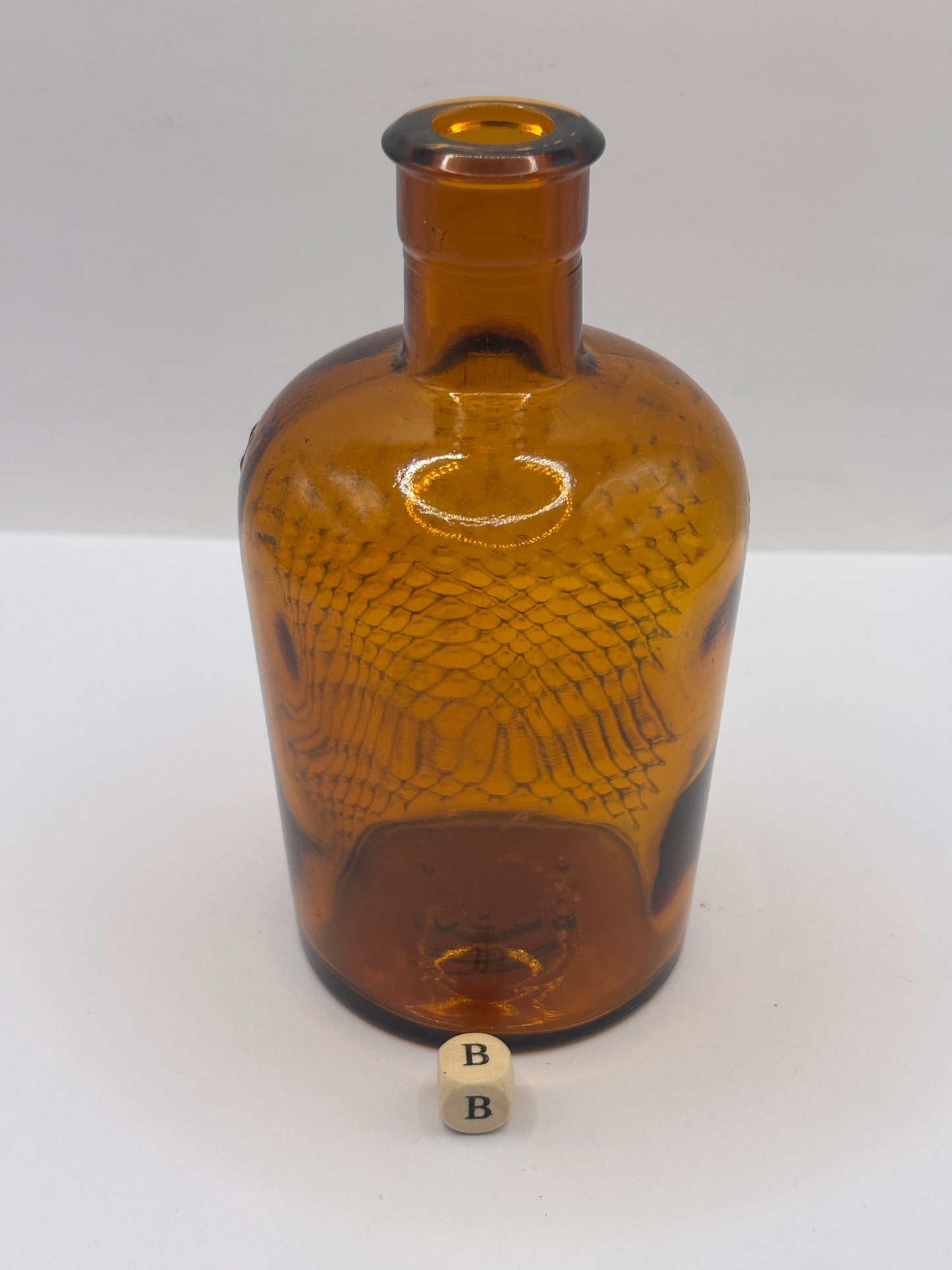 Old amber glass lysol bottle, Not to be taken (B)