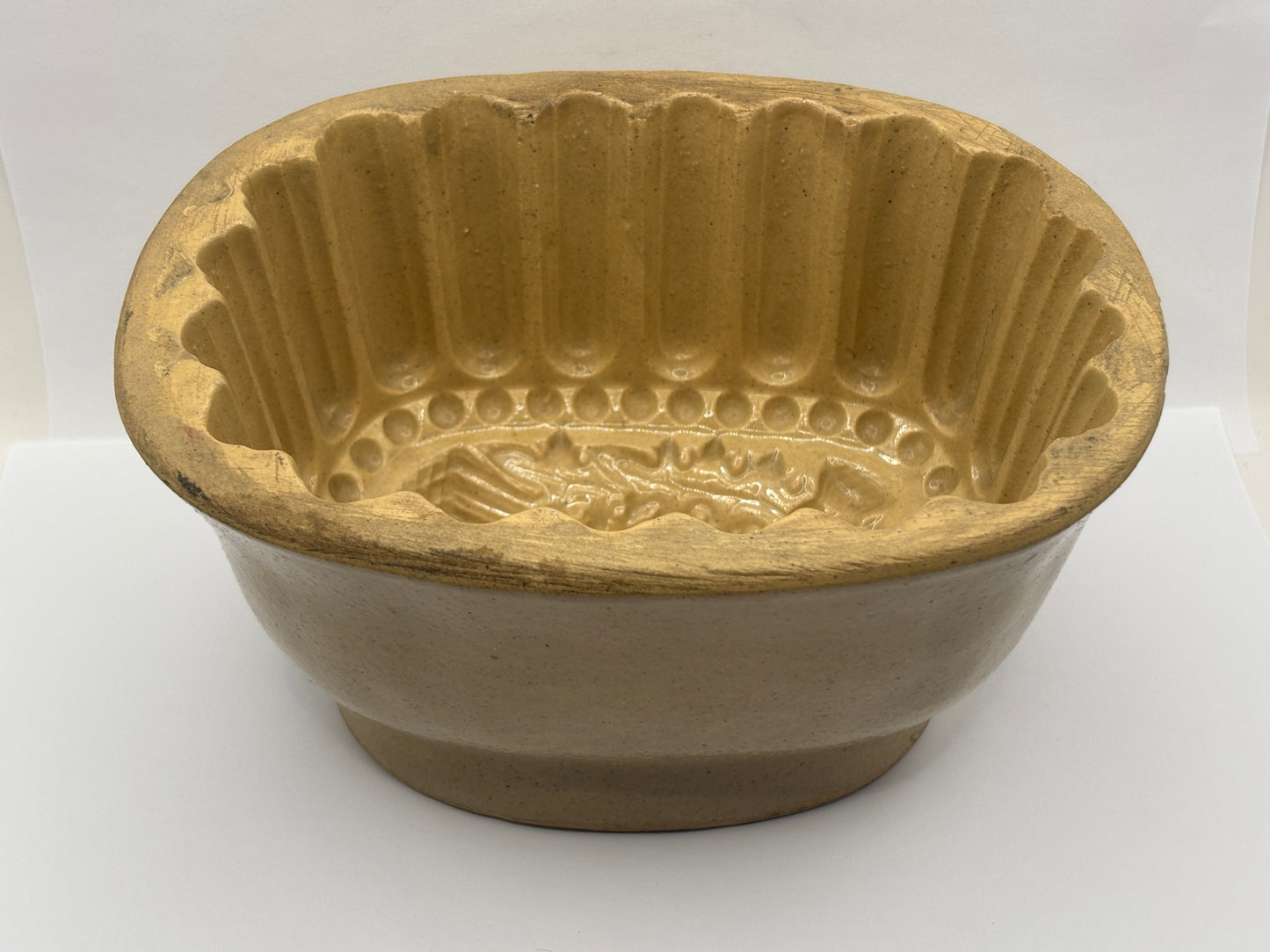 Old stoneware jelly mold