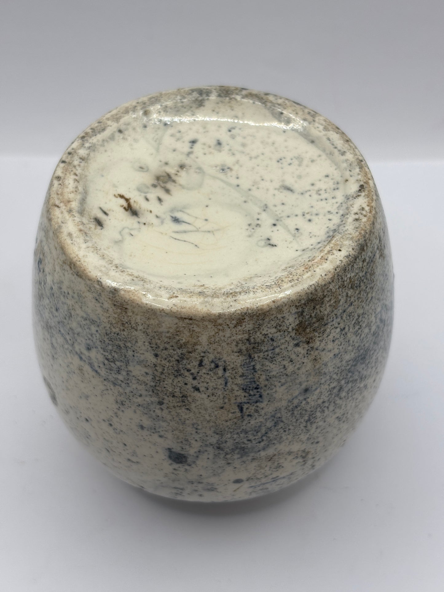 Old stoneware chinese ginger jar 9cms