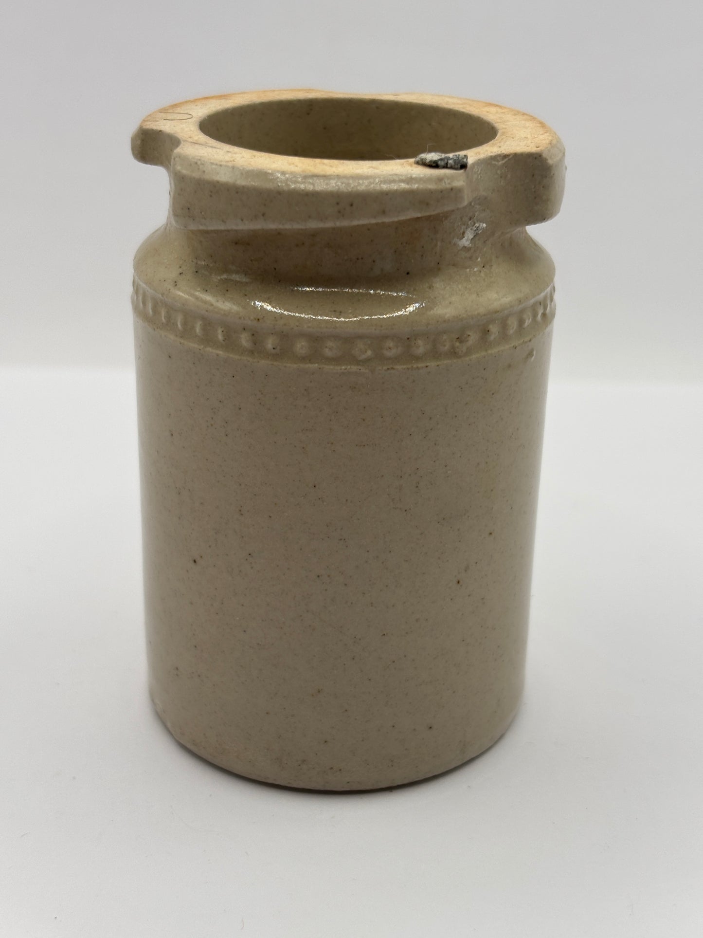 Old small advertising caviar pot/ jar. R.T Jackson & Co