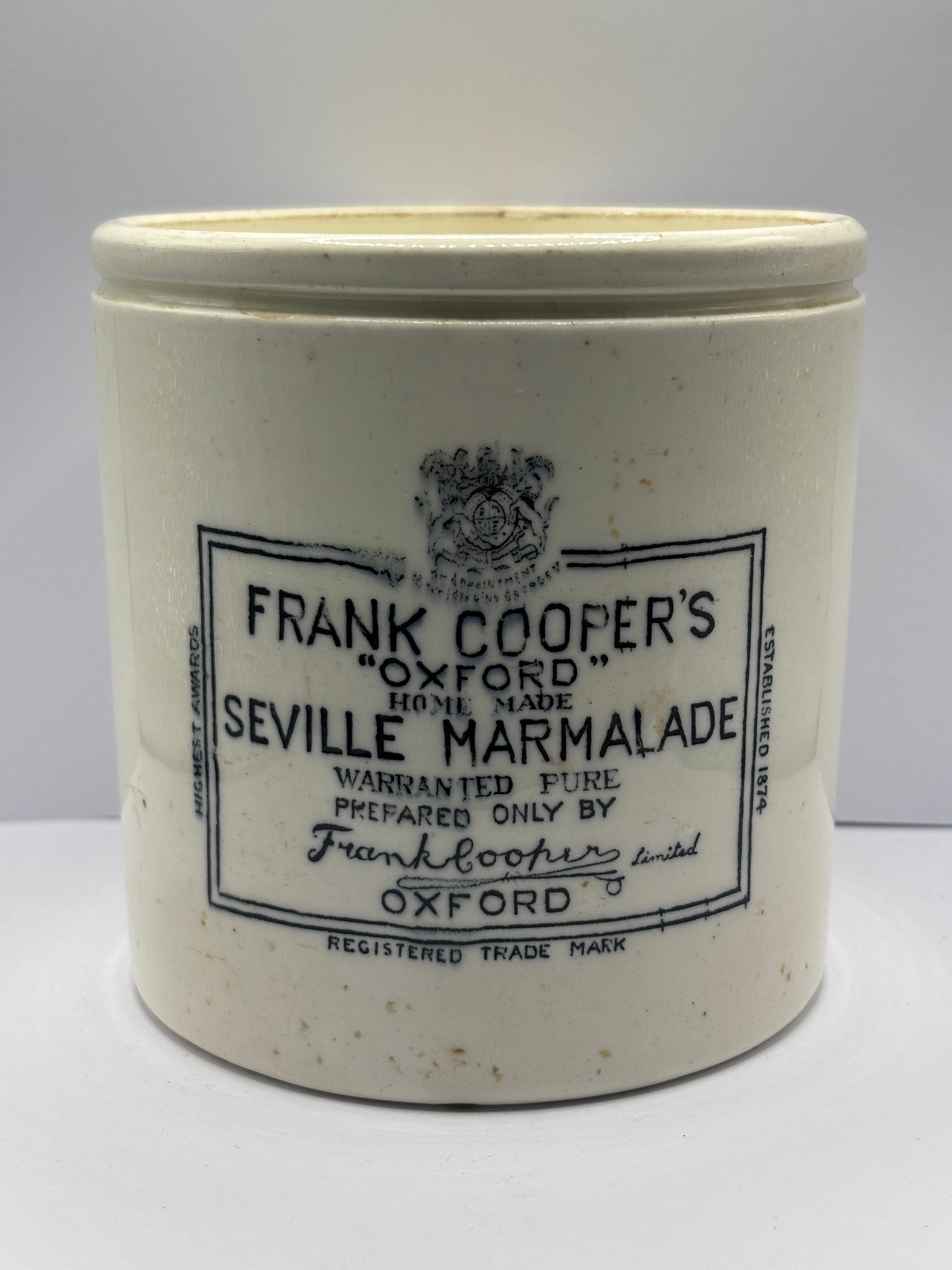 Old 2lb frank cooper marmalade jar
