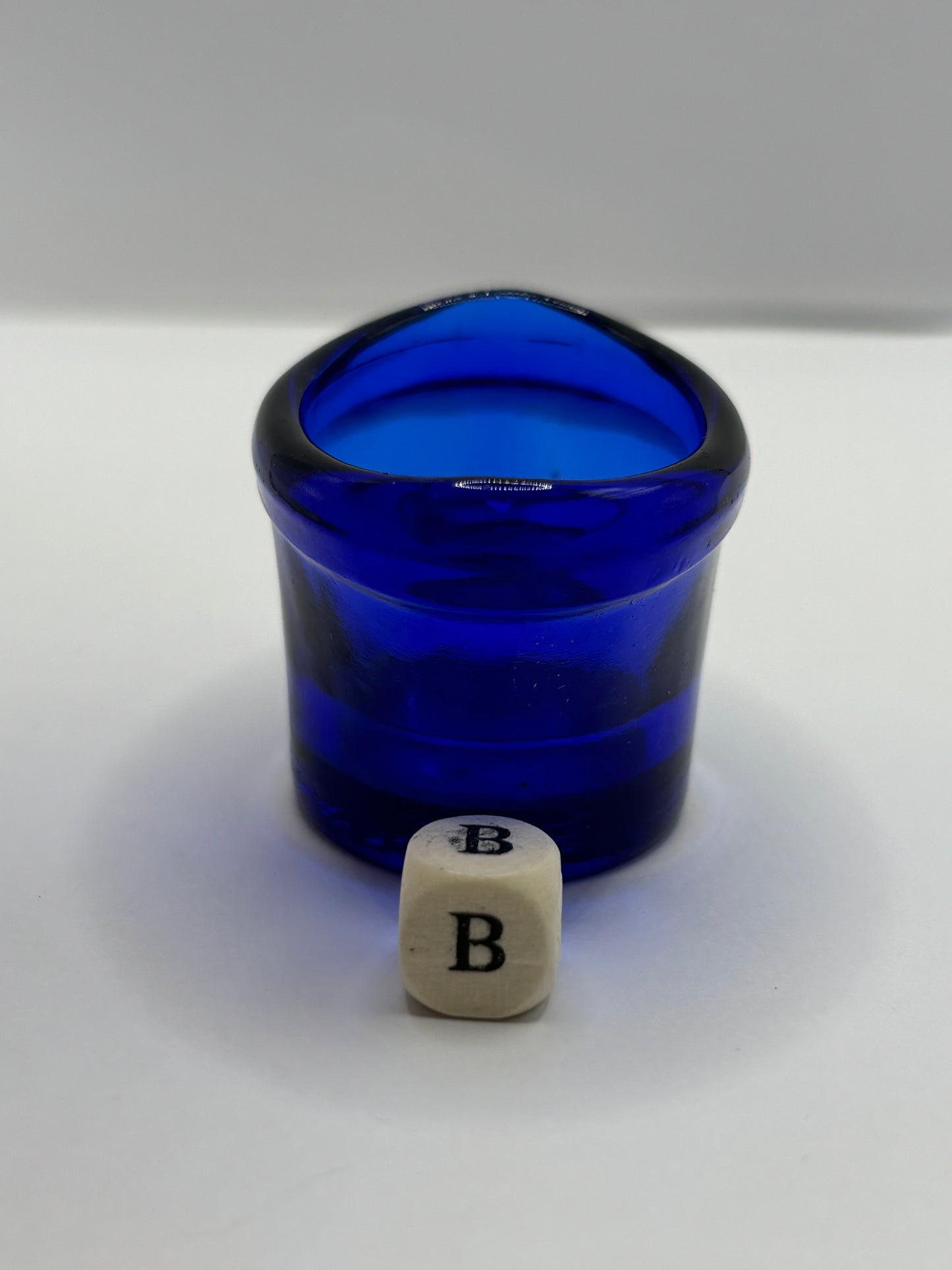 Blue glass eye bath (b)