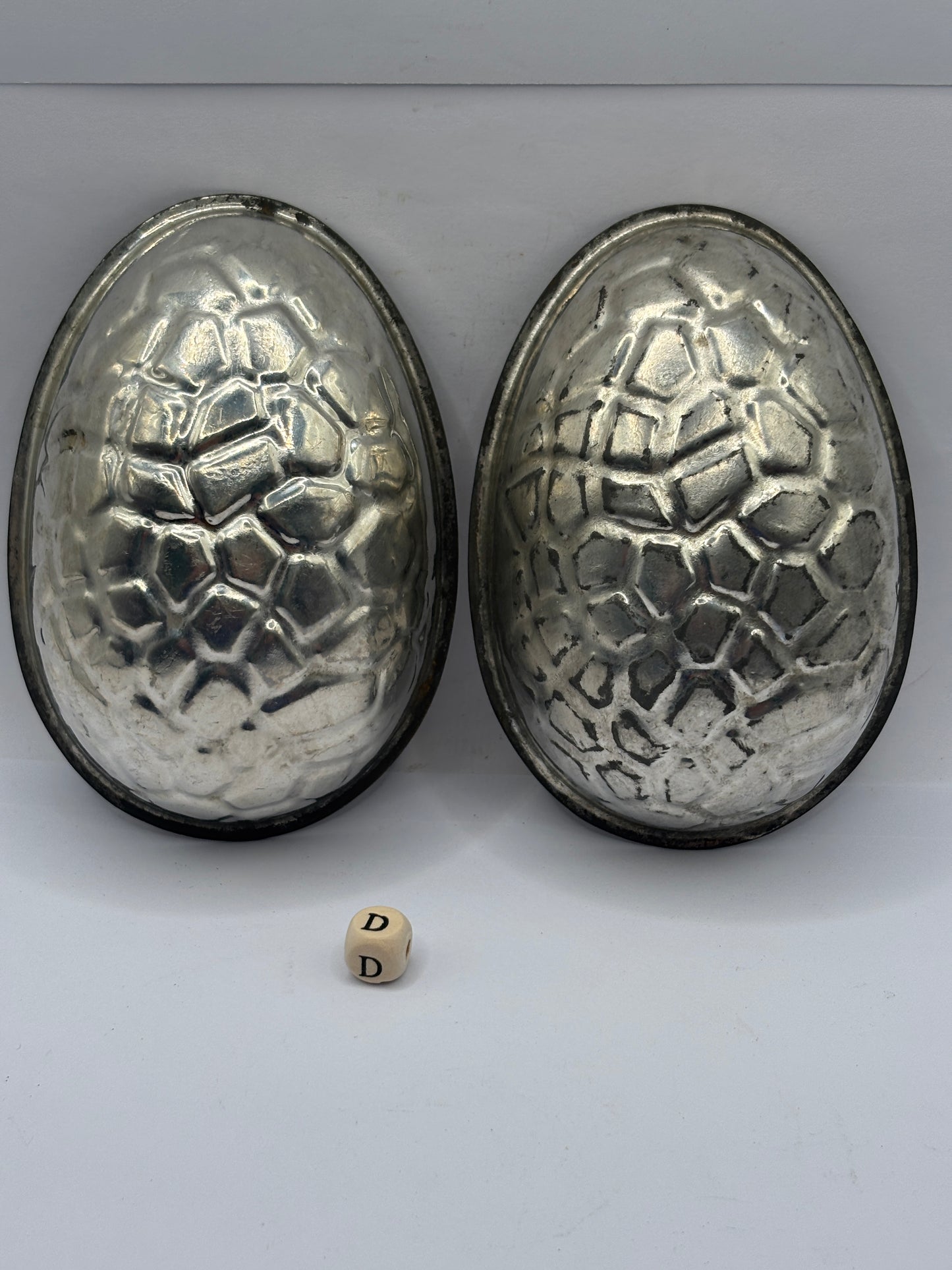 Vintage chocolate egg mold, easter egg mold (D)