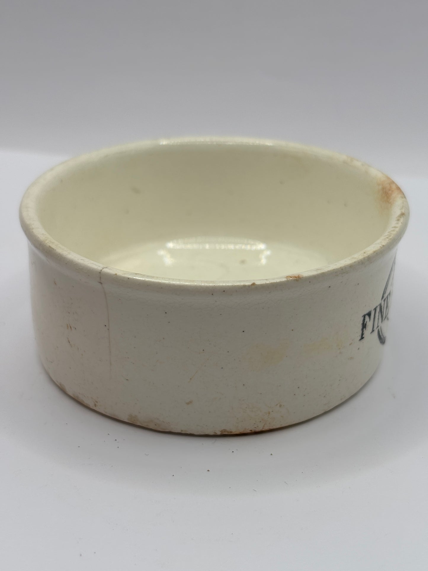 Old seager advertising meat paste pot. Fine potted ham