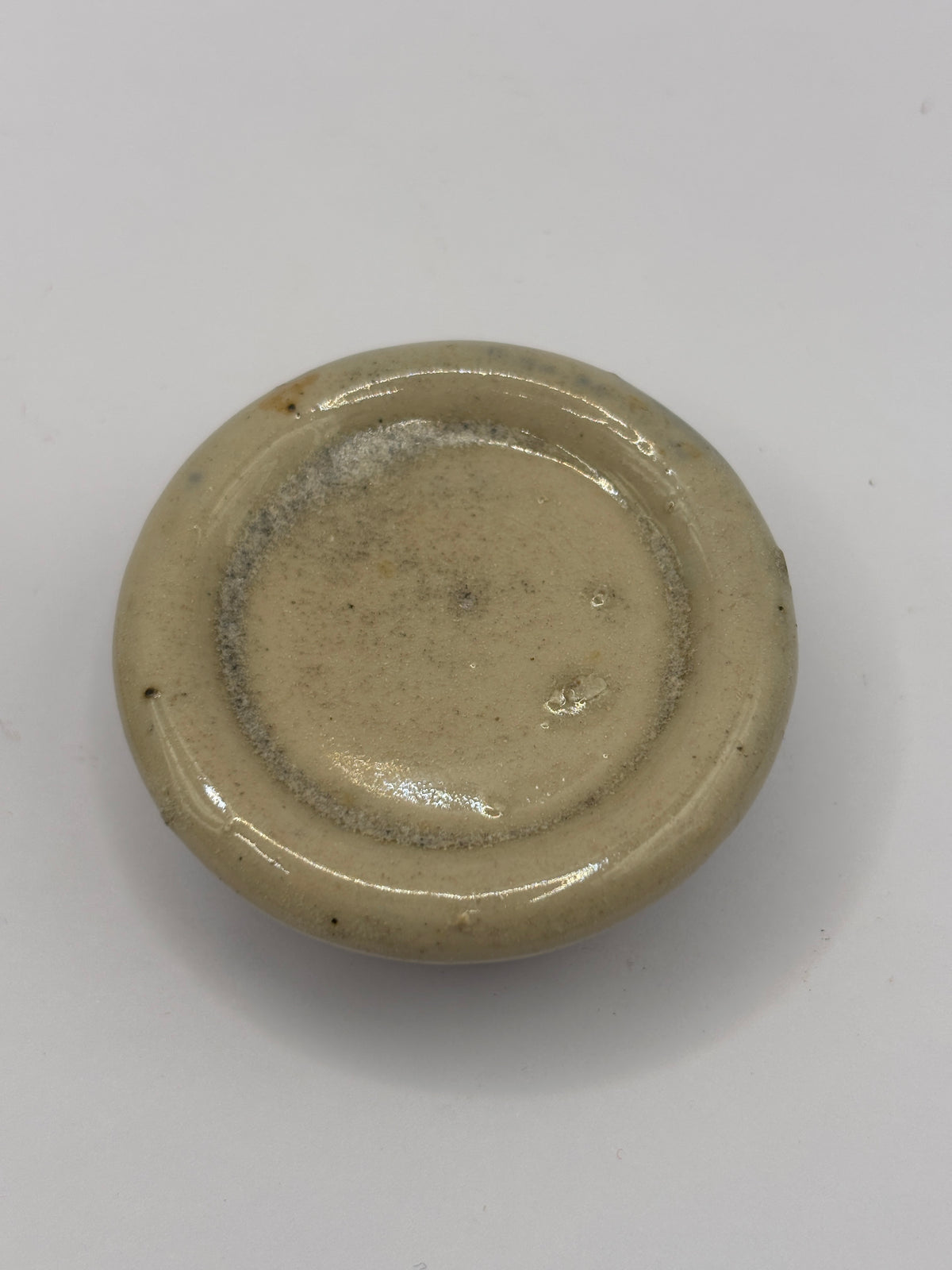 Old small stoneware eye ointment
