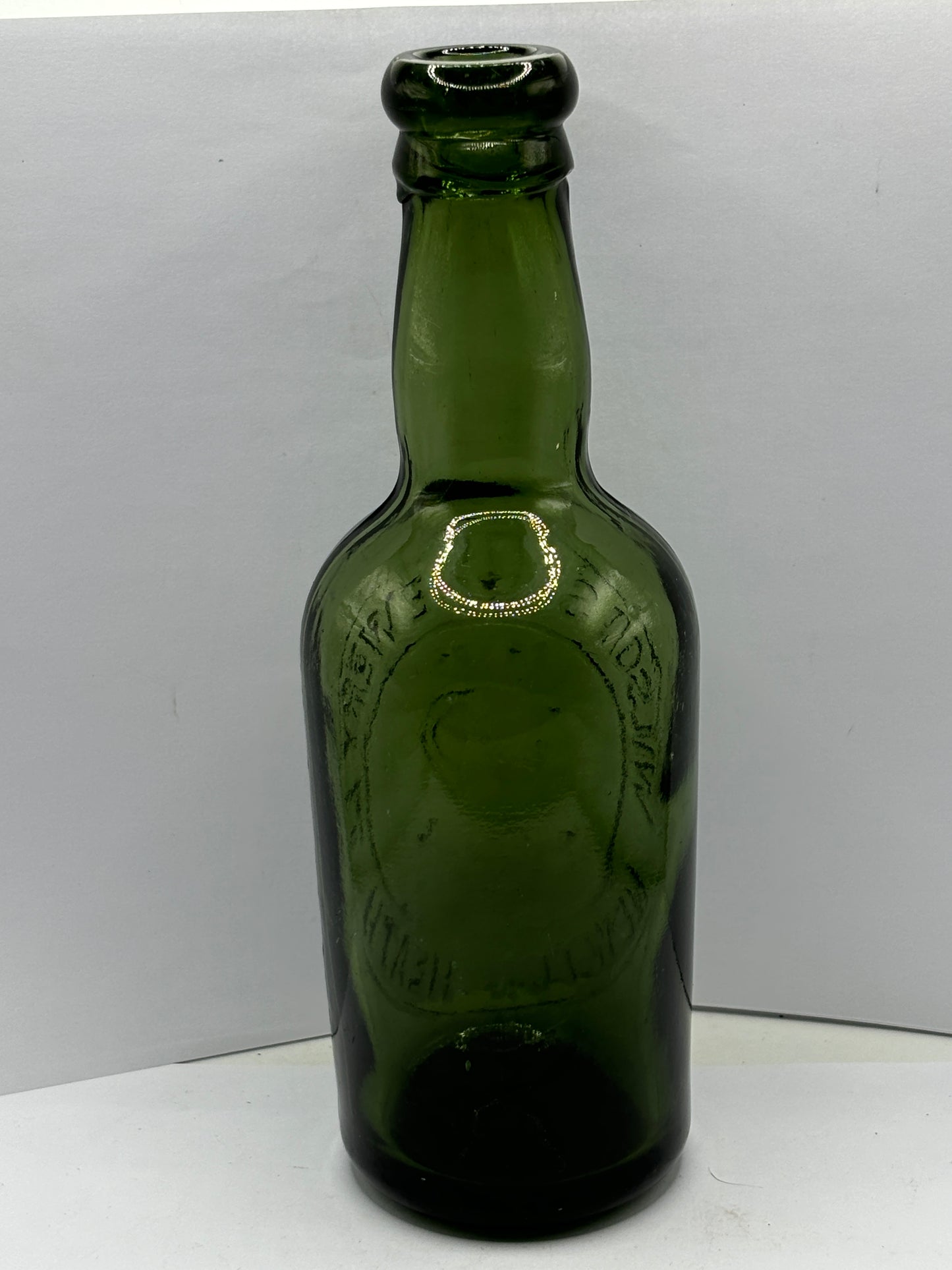 Old glass beer bottle, Wilsons brewery.  Newton Heath