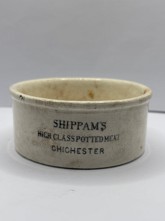 Shippams advertising meat paste pot