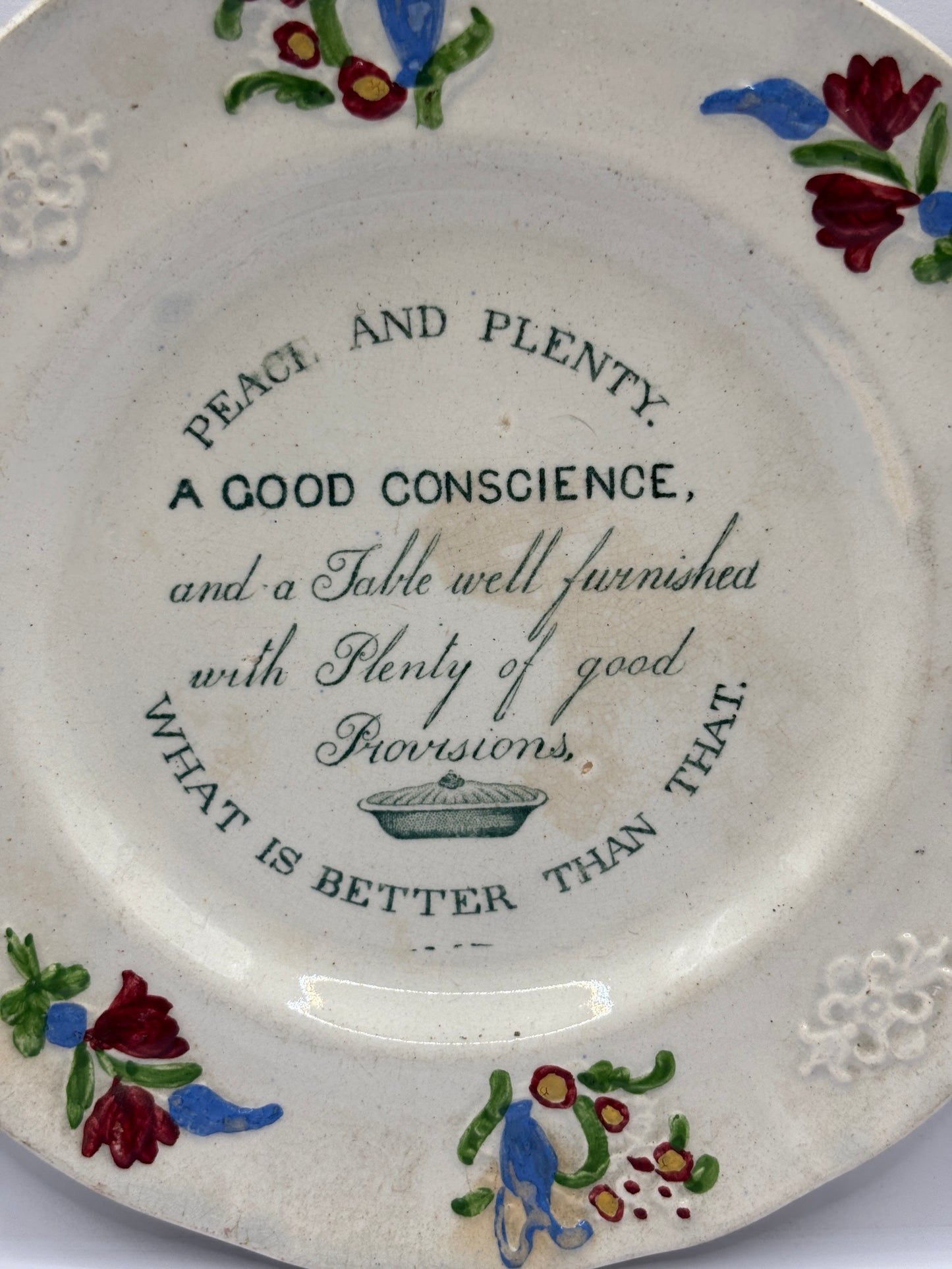 Old advertising plate