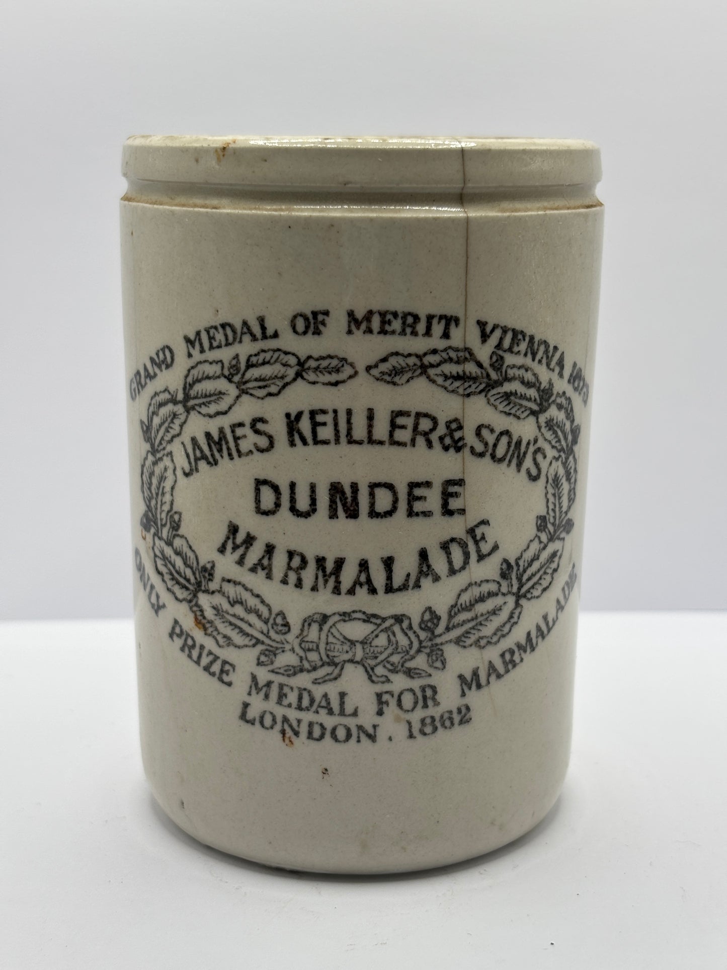 old 1lb James Keiller Dundee marmalade jar