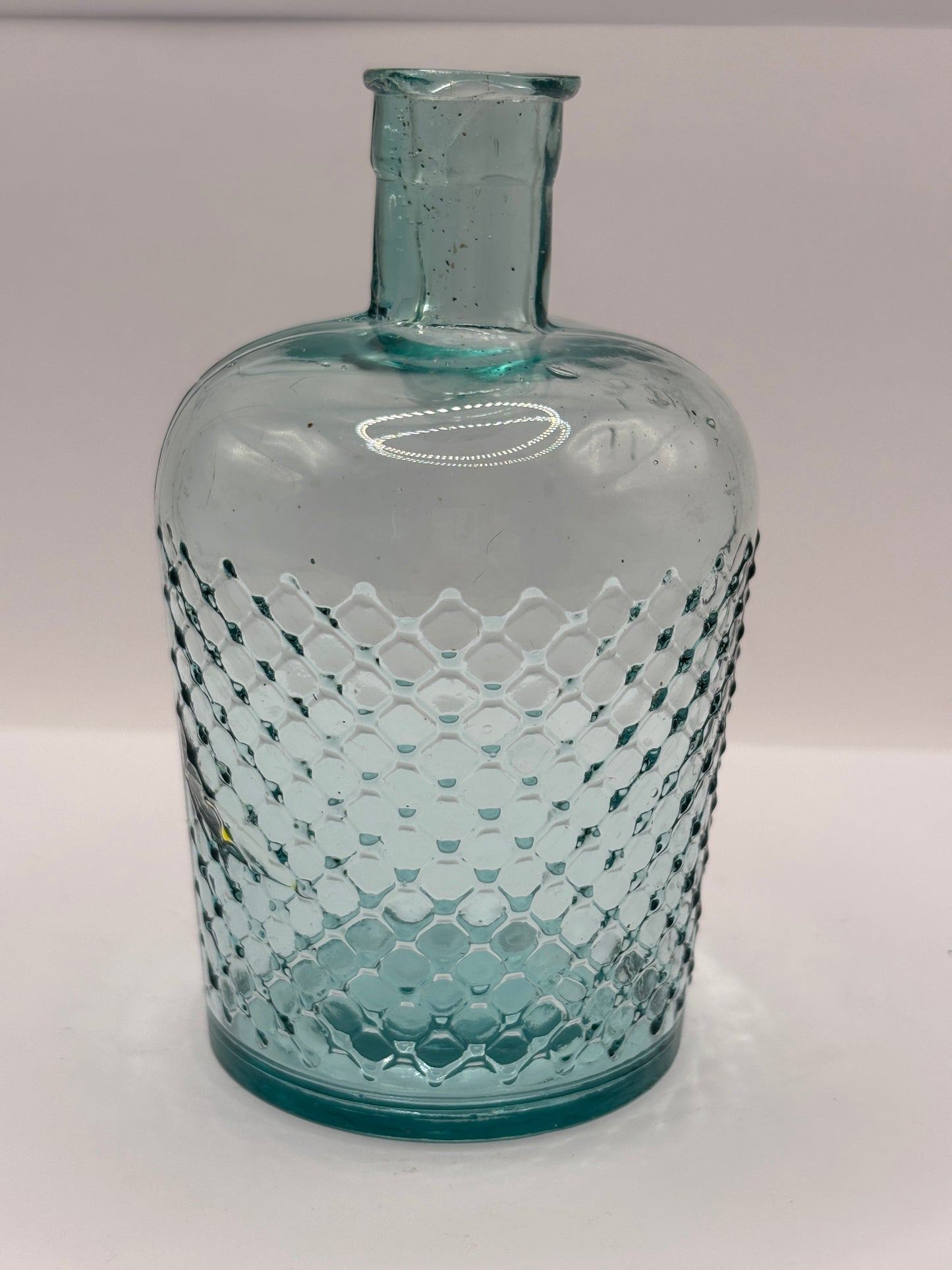 Old aqua glass lysol bottle, not to be taken internally