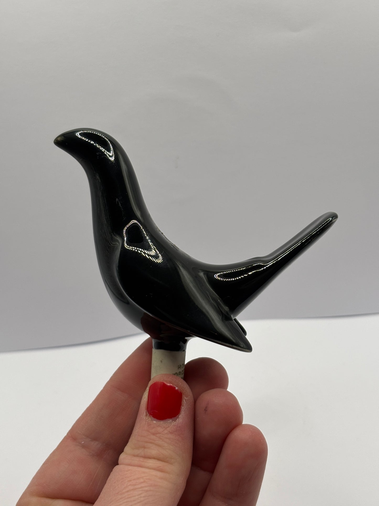 Old black bird pie funnel