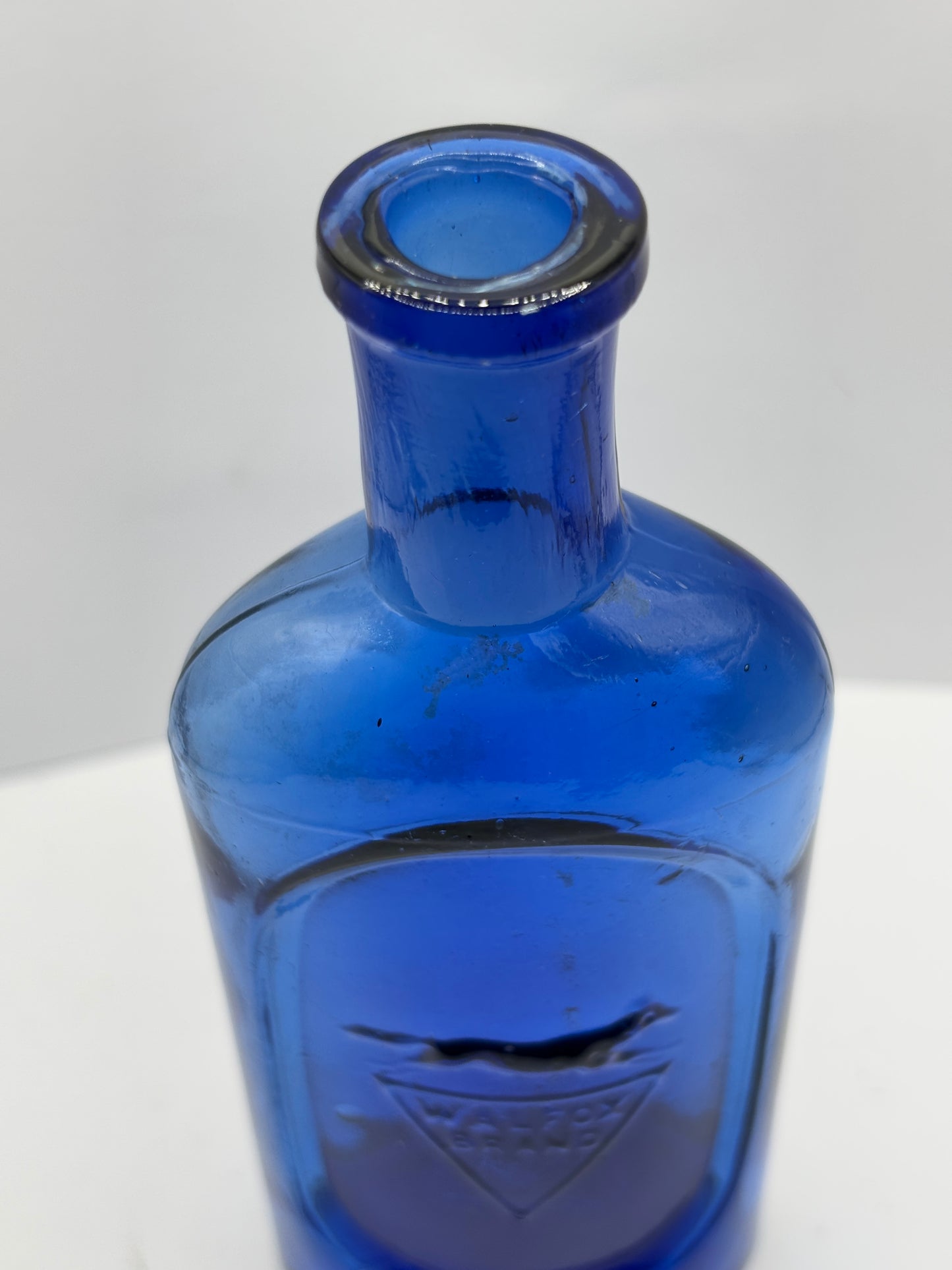 Old blue Walfox brand bottle