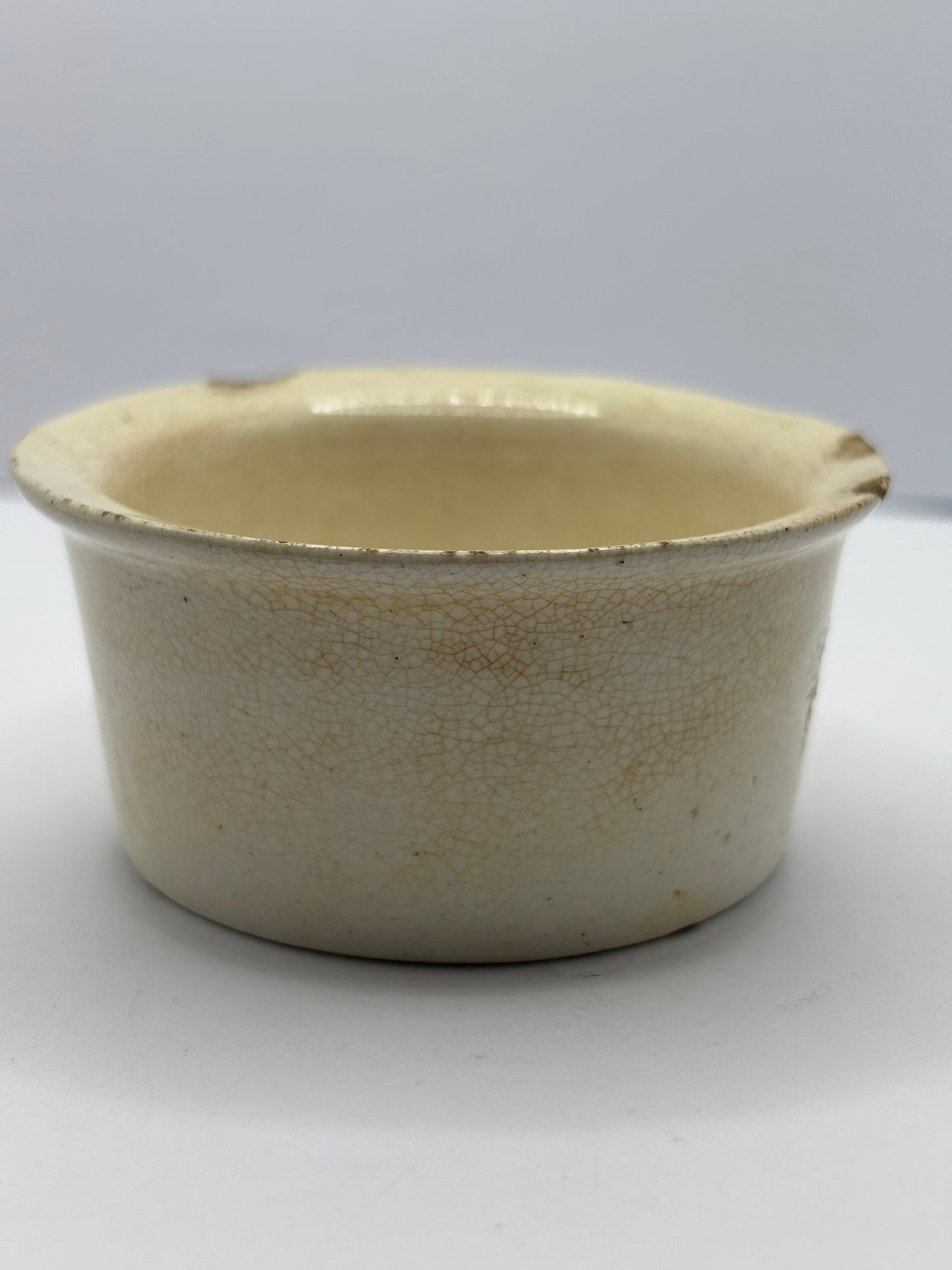 Small shaws invalid potted meat jar