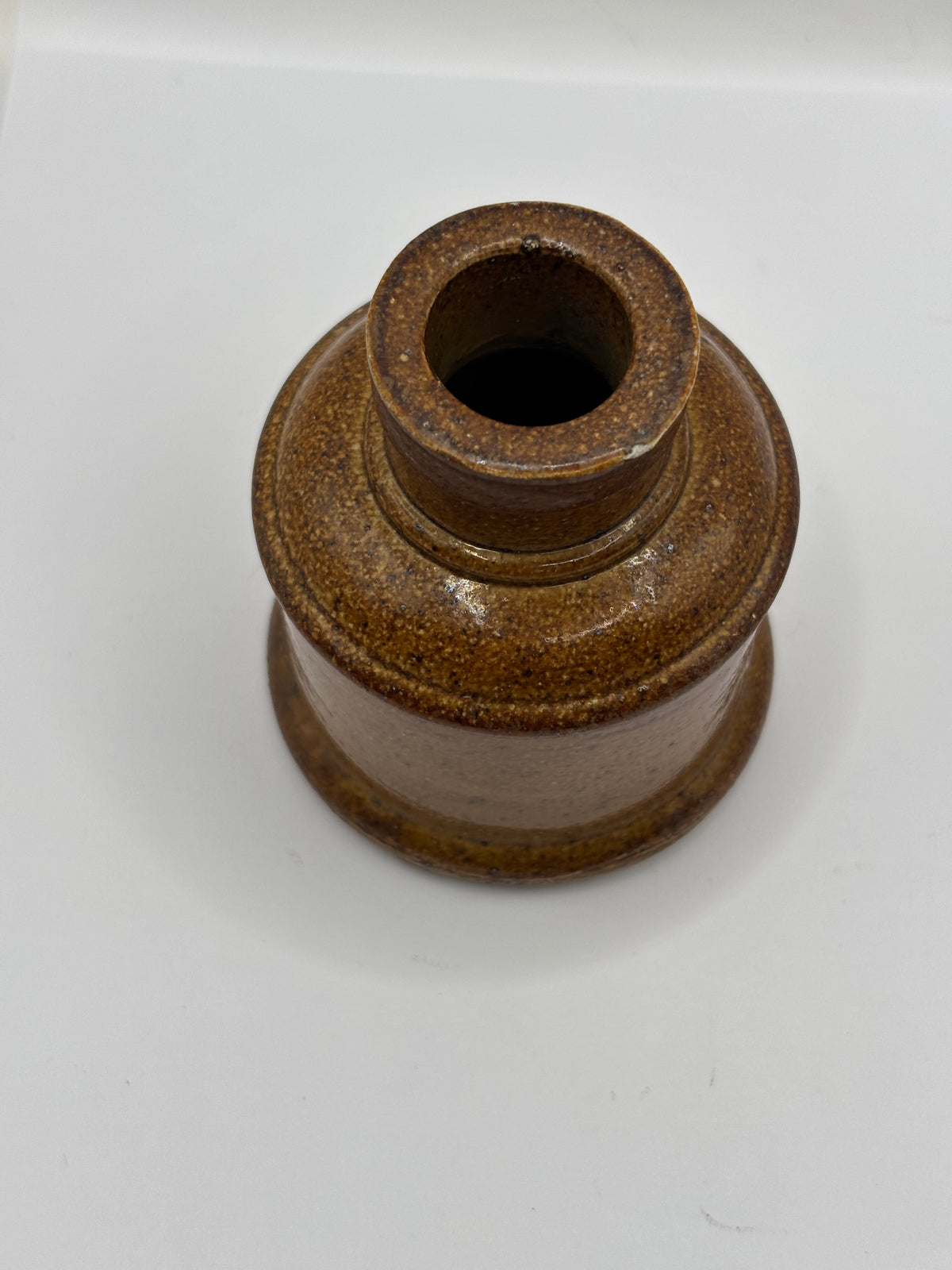 Old stoneware ink bottle, inkwell
