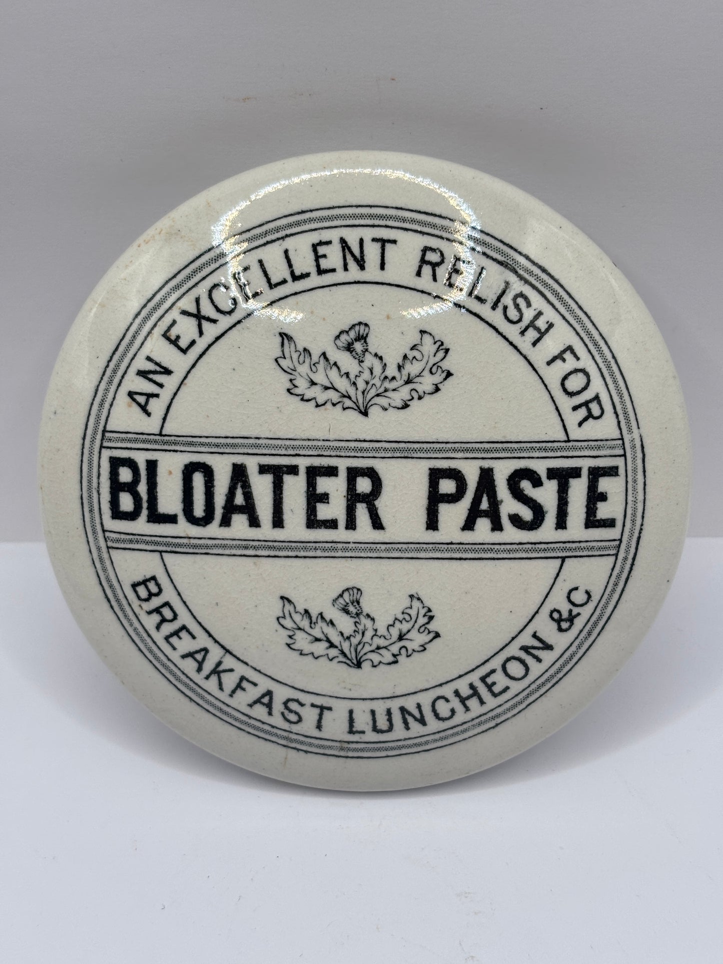 Old advertising lid, Bloater paste