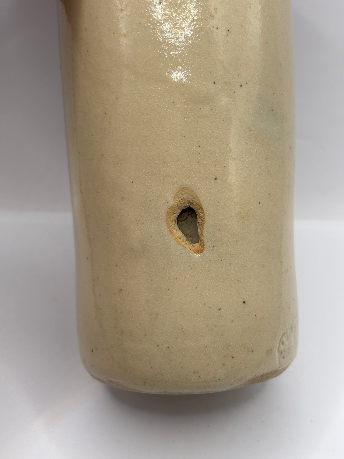 Old stoneware ginger beer bottle, Brewed ginger beer. Turnbull. Harwick