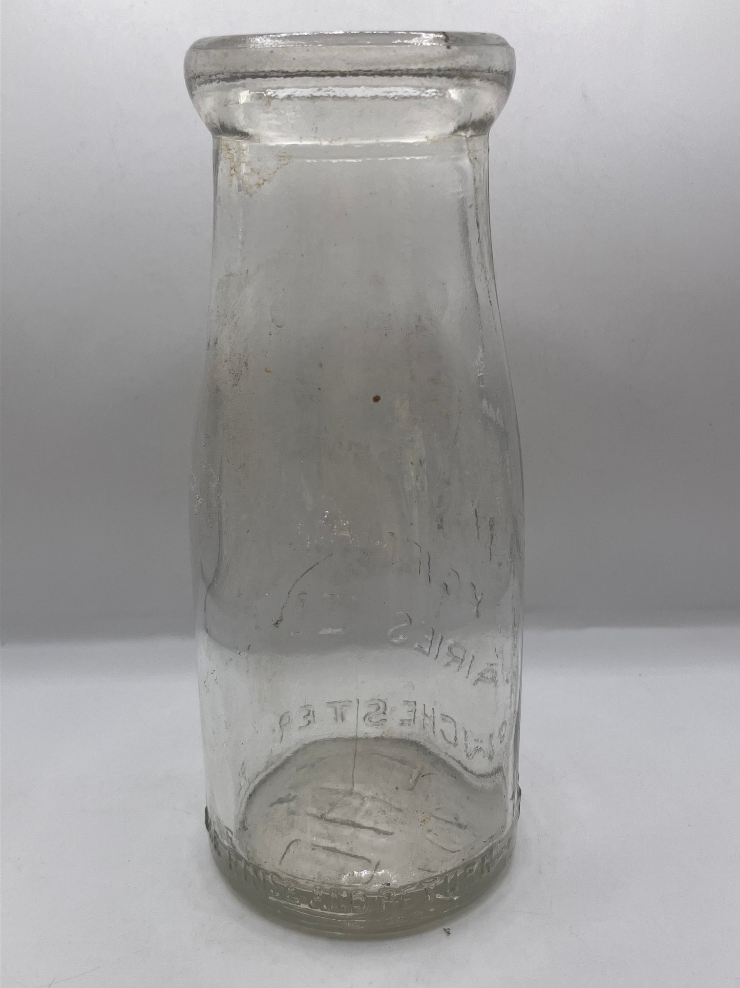 Lancashire hygenic dairies advertising milk bottle