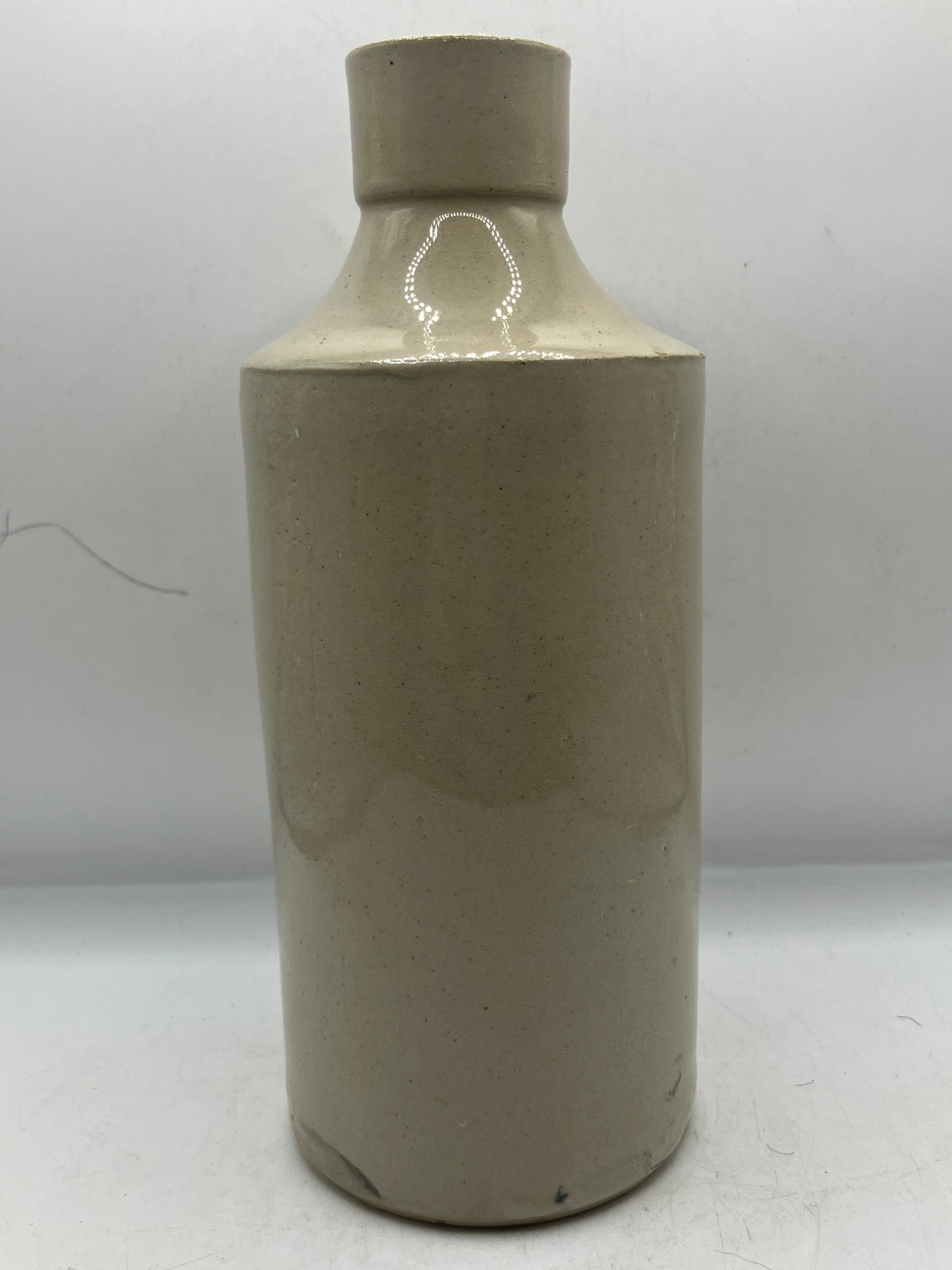 Tall Stoneware fish and ring bottle