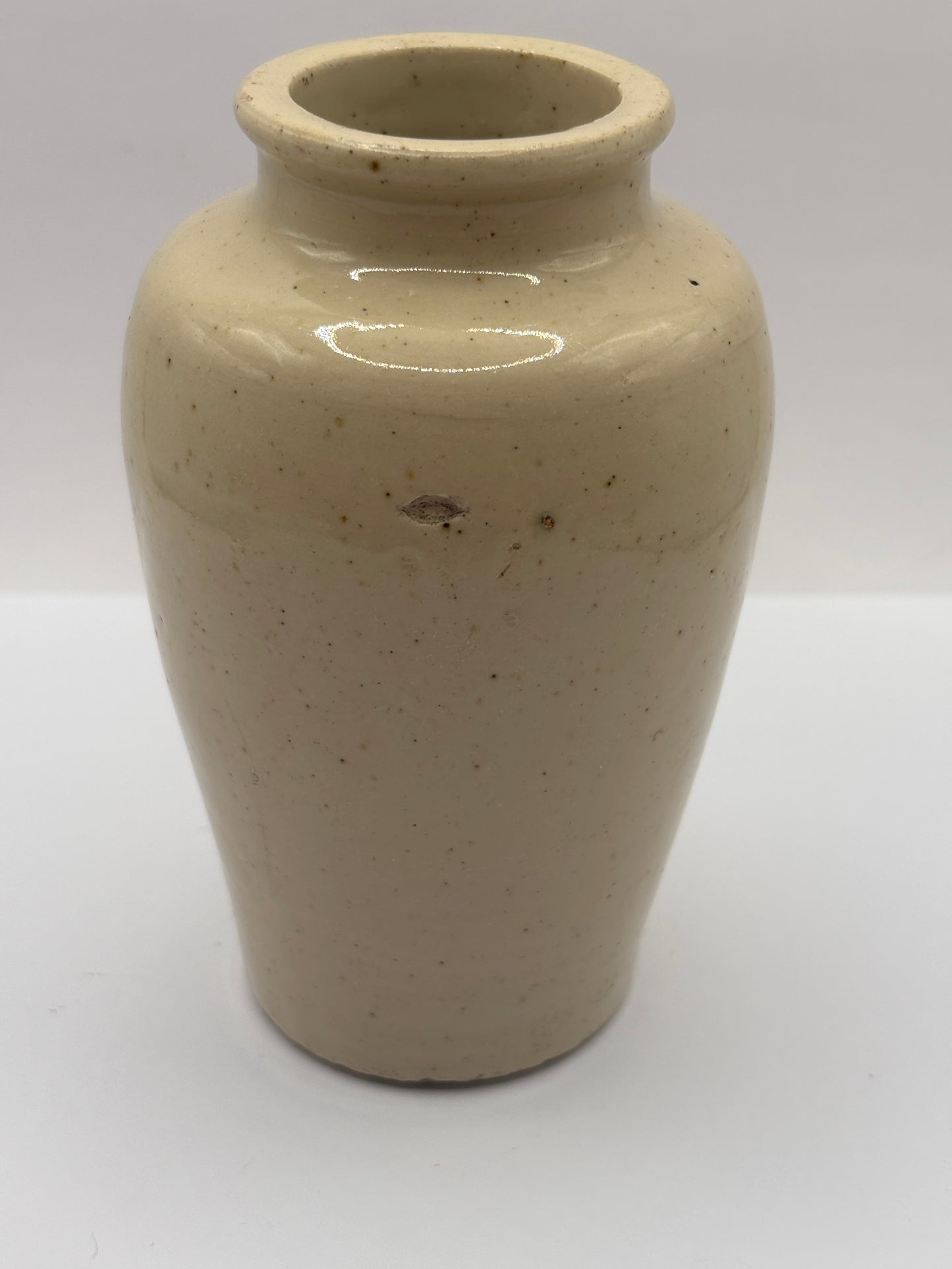Old plain stoneware cream pot