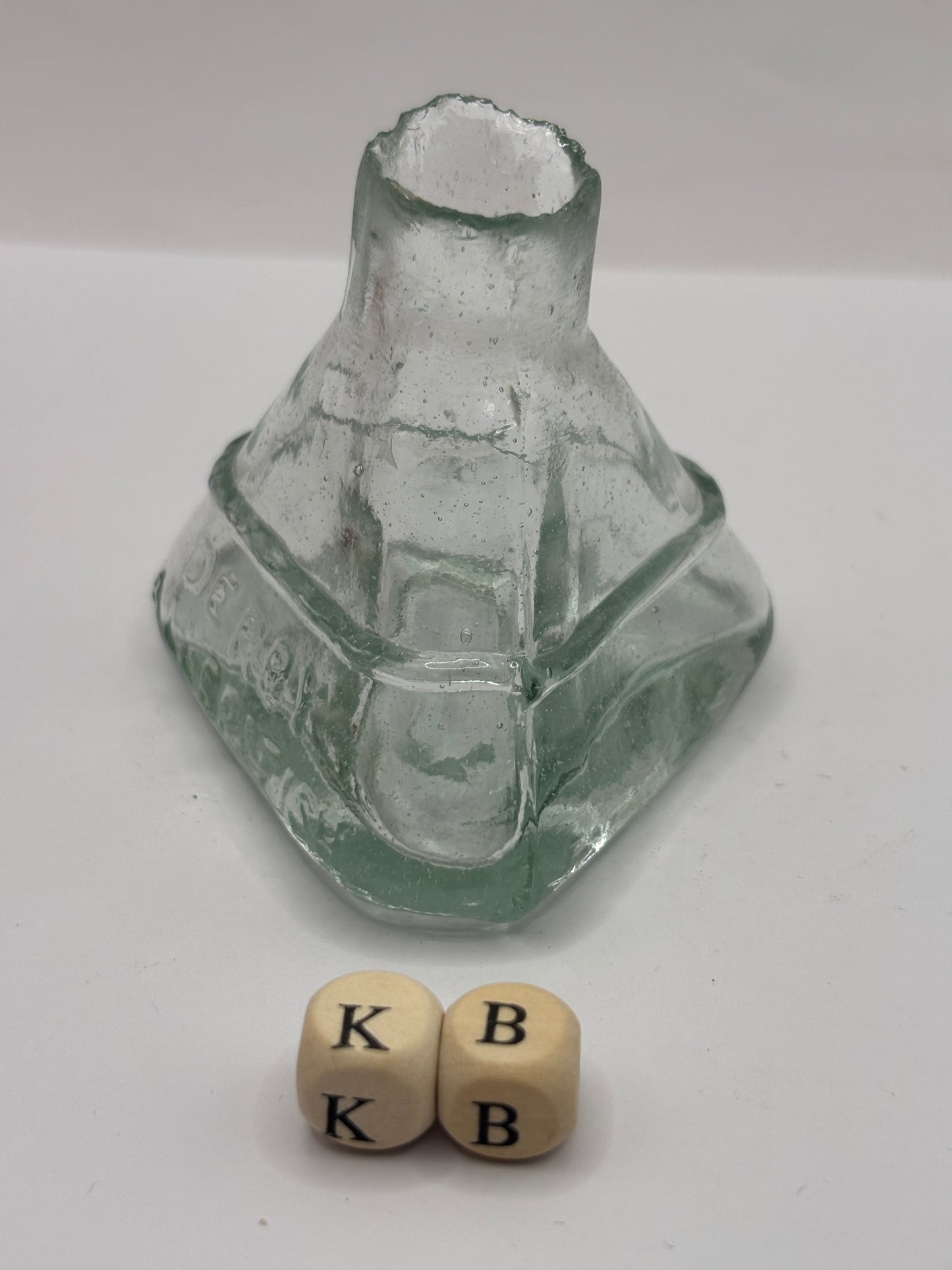 Old advertising ink, Derby all british, inkwell, ink bottle (KB)