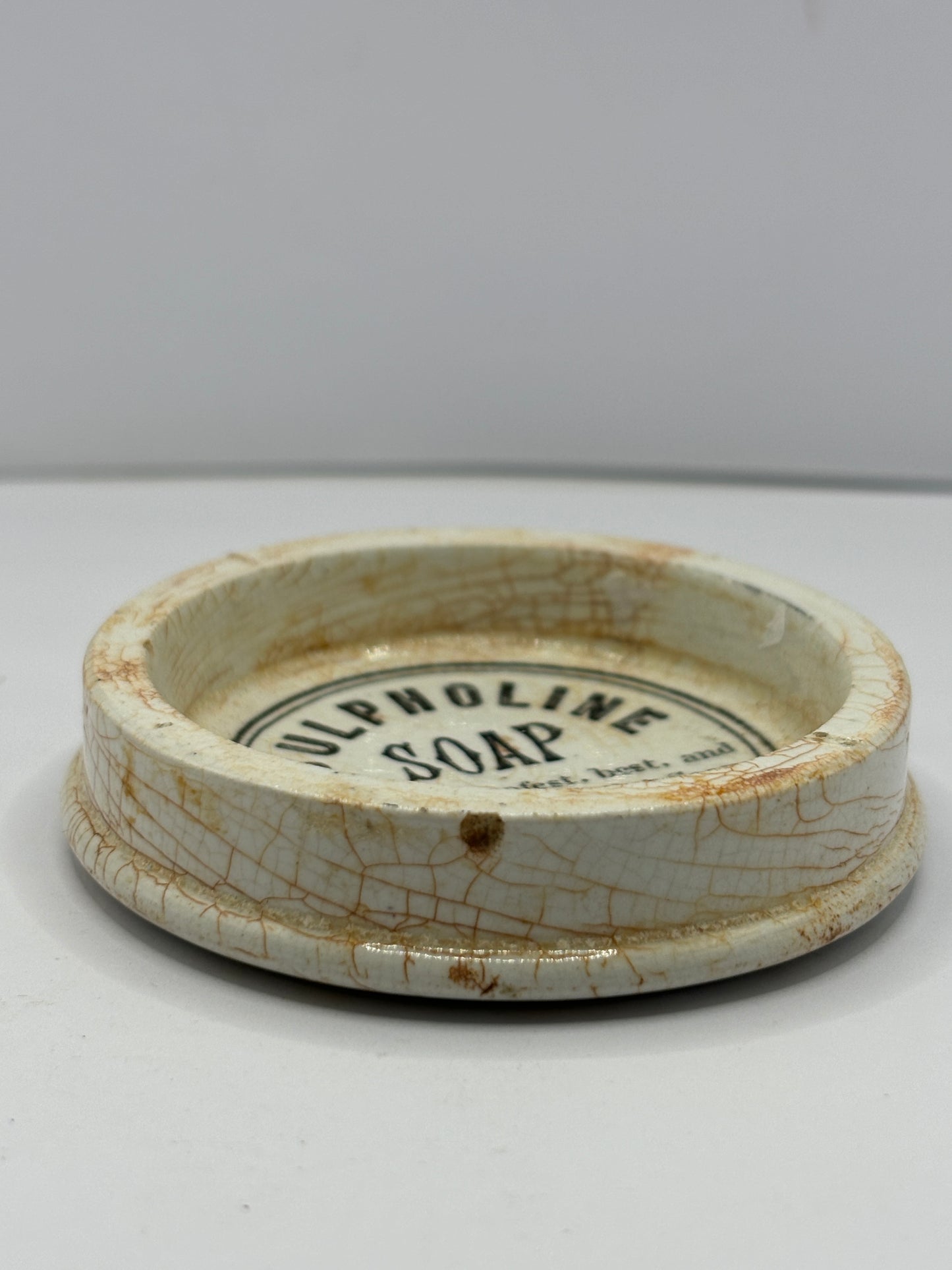 Old cracrofts advertising lid, double sided. Areca nut toothpaste