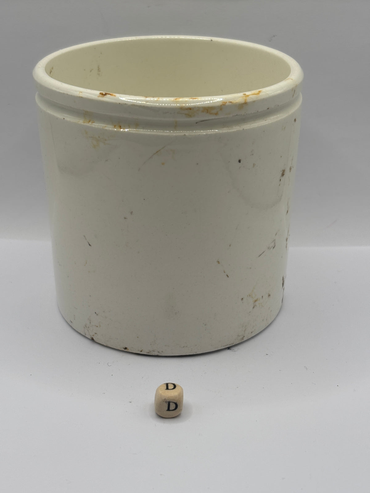 Old 2lb stoneware marmalade pot, James Keiller Dundee marmalade (D)