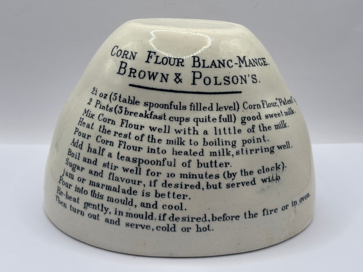Old advertising mould, Brown & Polsons Blanc-Mange