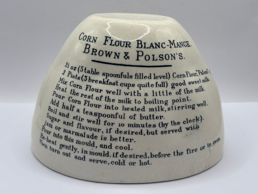 Old advertising mould, Brown & Polsons Blanc-Mange