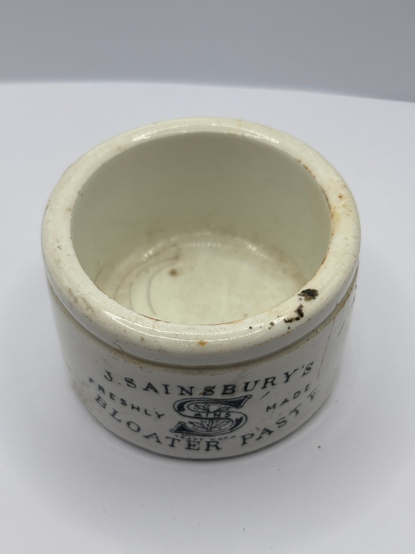 Old sainsburys advertising bloater paste pot