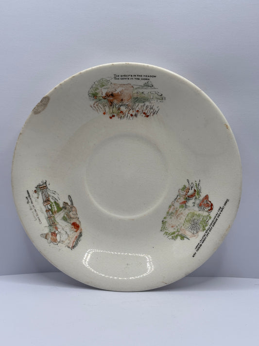 Old nursery rhyme plate