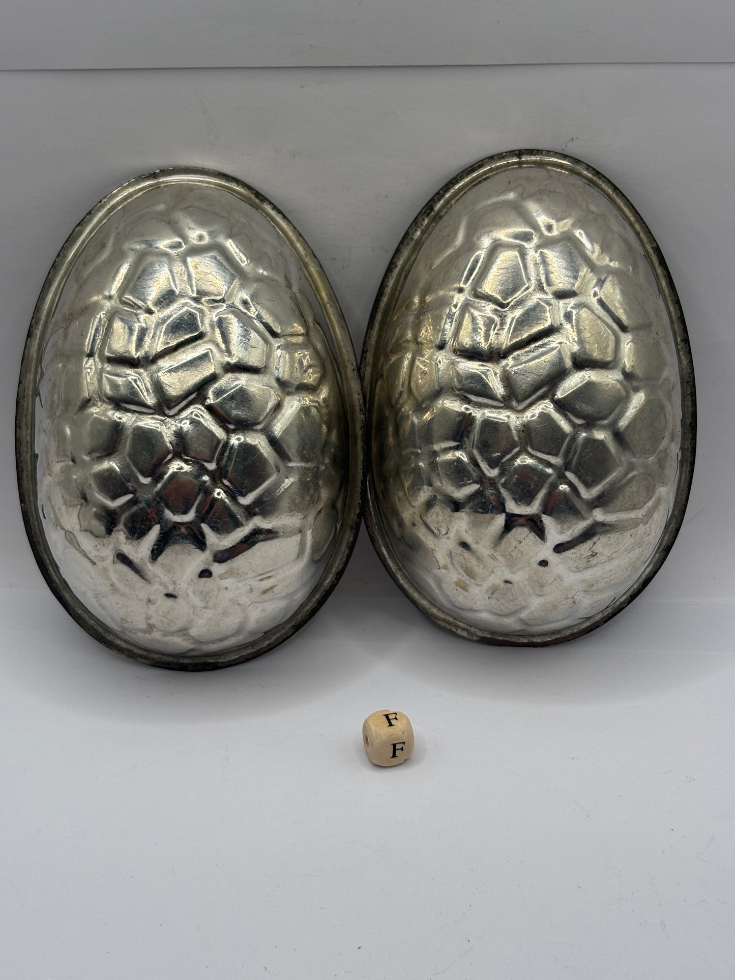 Vintage chocolate egg mold, easter egg mold (F)