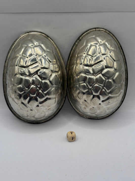 Vintage chocolate egg mold, easter egg mold (F)