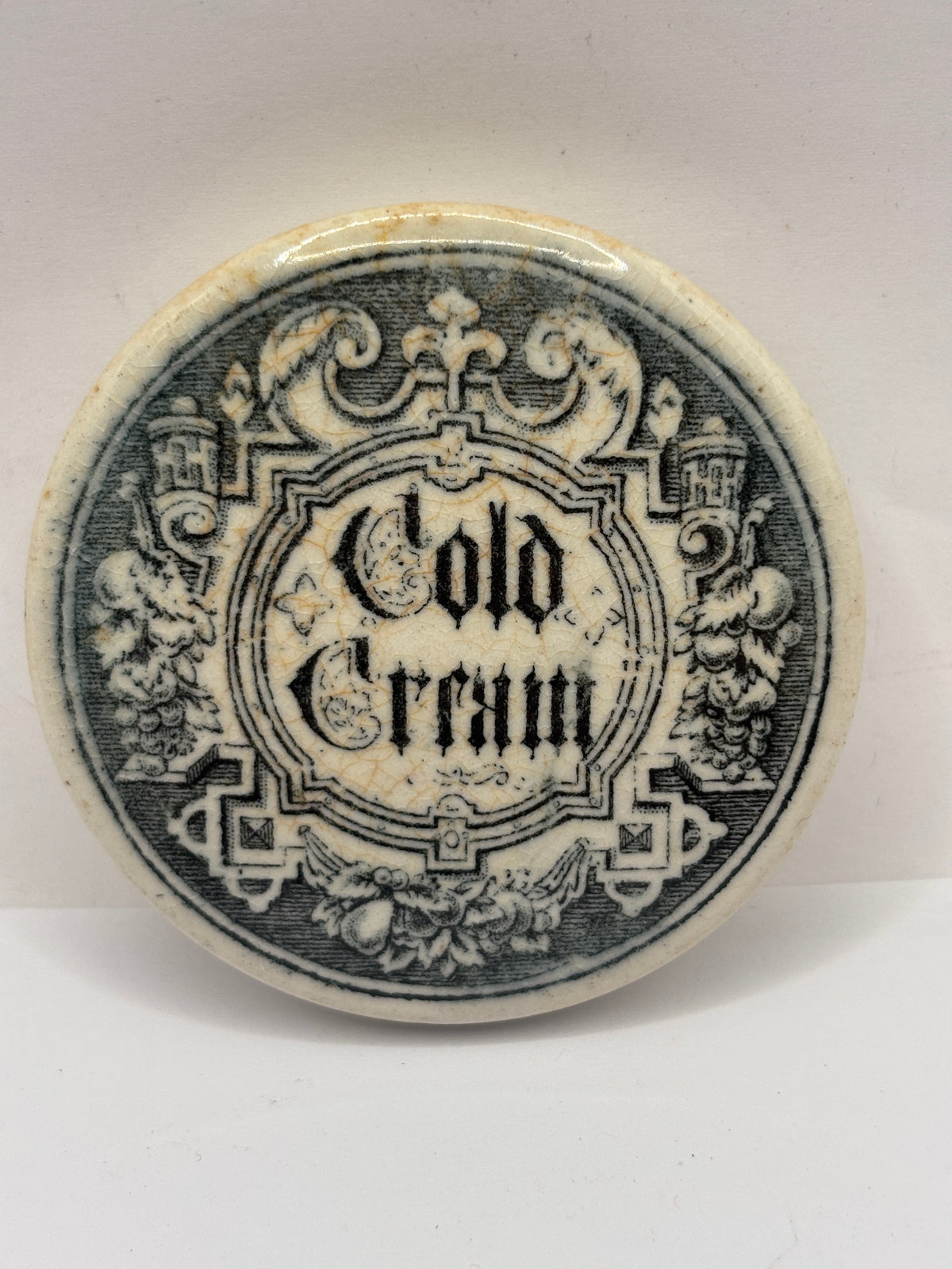 Old advertising lid, Cold cream