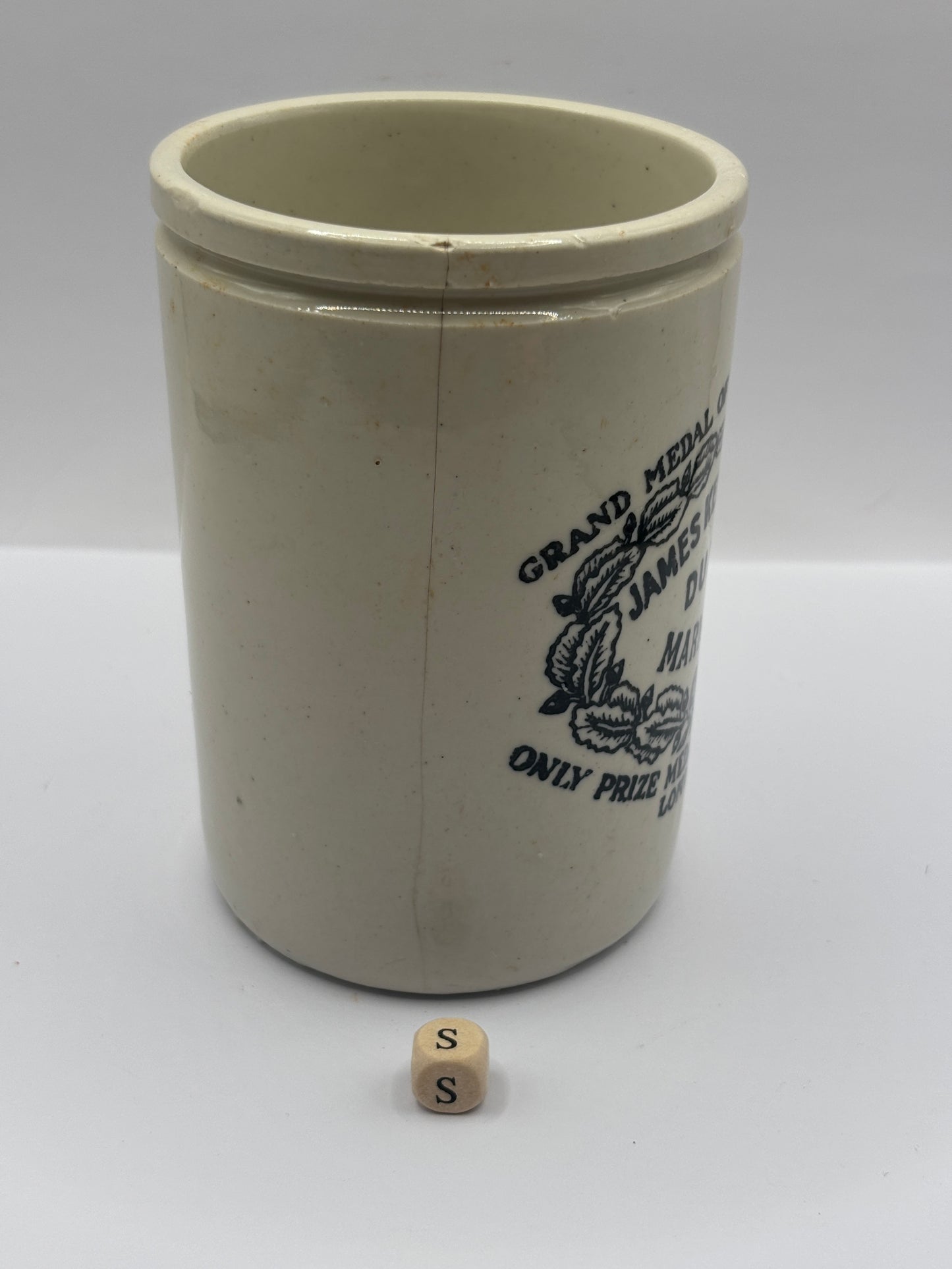 Old 1lb James Keiller Dundee marmalade jar (S)