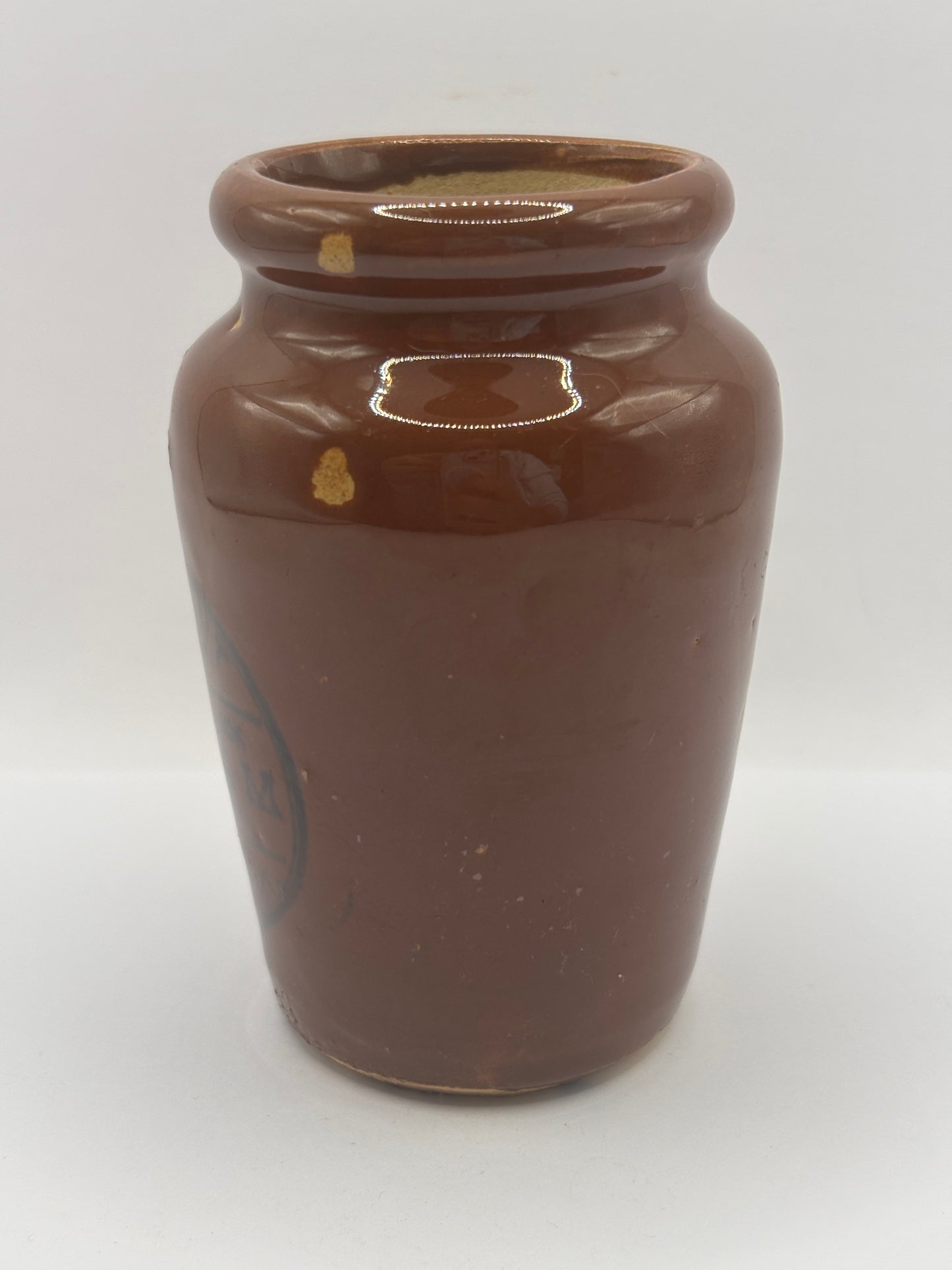 Old advertising cream pot, Richardsons thick cream. Derwent Dairy, double thick cream Scarboro