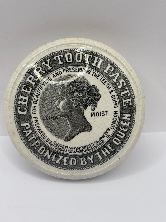 Old advertising lid, John Gosnells cherry toothpaste 🍒