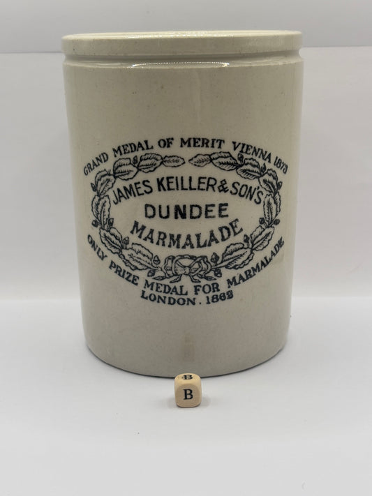 Old 2lb James Keiller Dundee marmalade Jar (B)