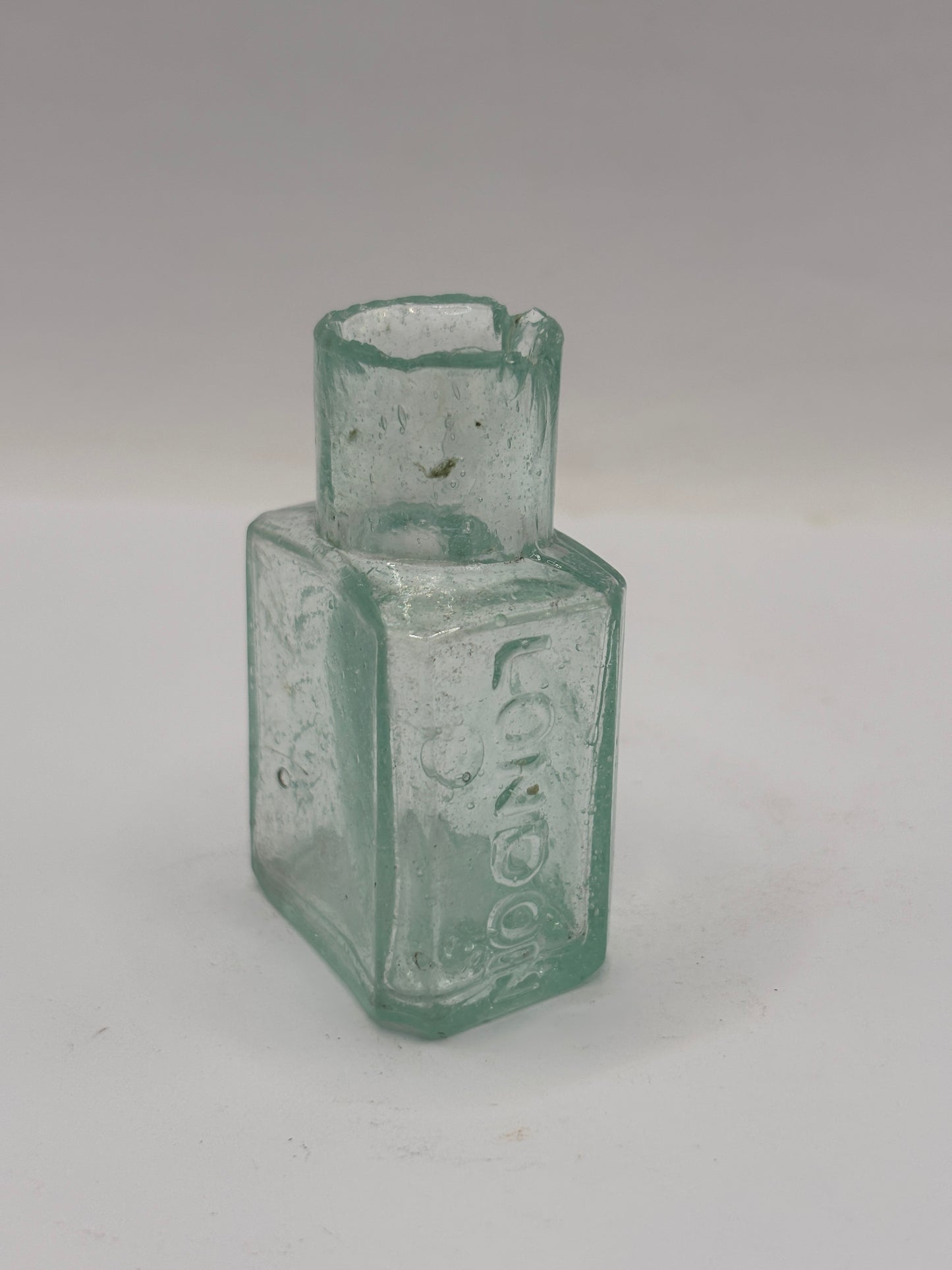 Old advertising inkwell,ink bottle. Judson London
