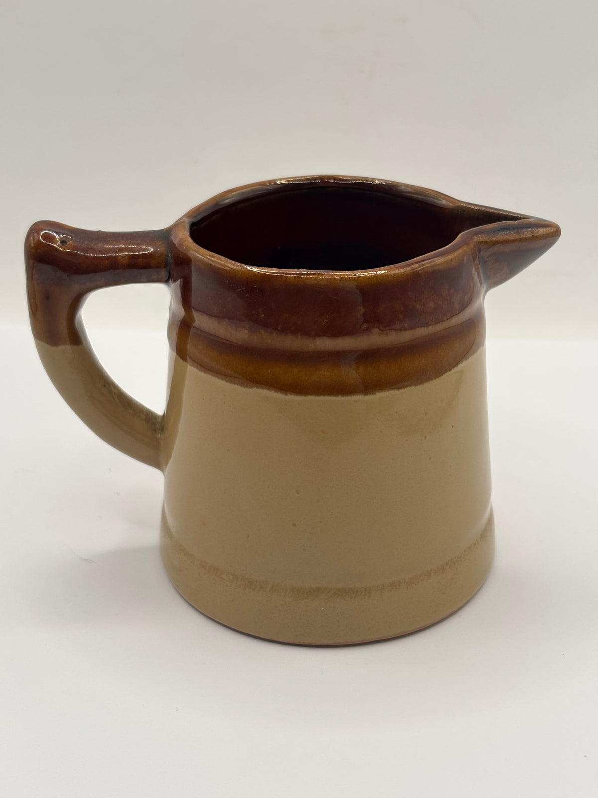 Old stoneware handled jug