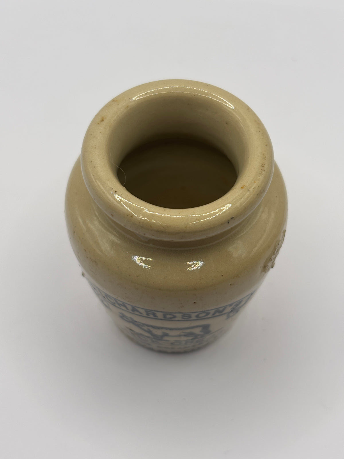 Old advertising cream pot, Richardsons thick cream Scarboro’