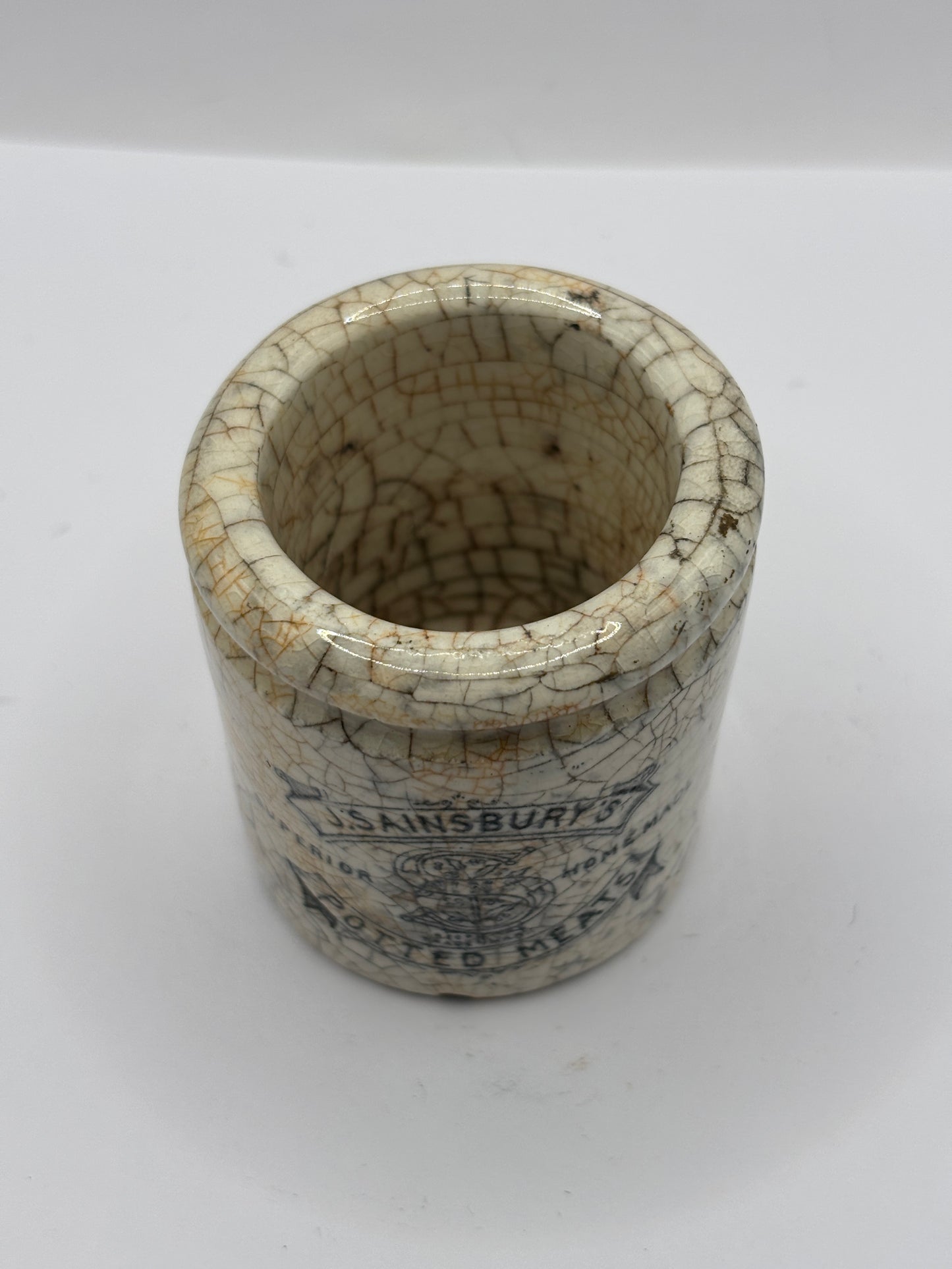 Old sainsburys advertising pot