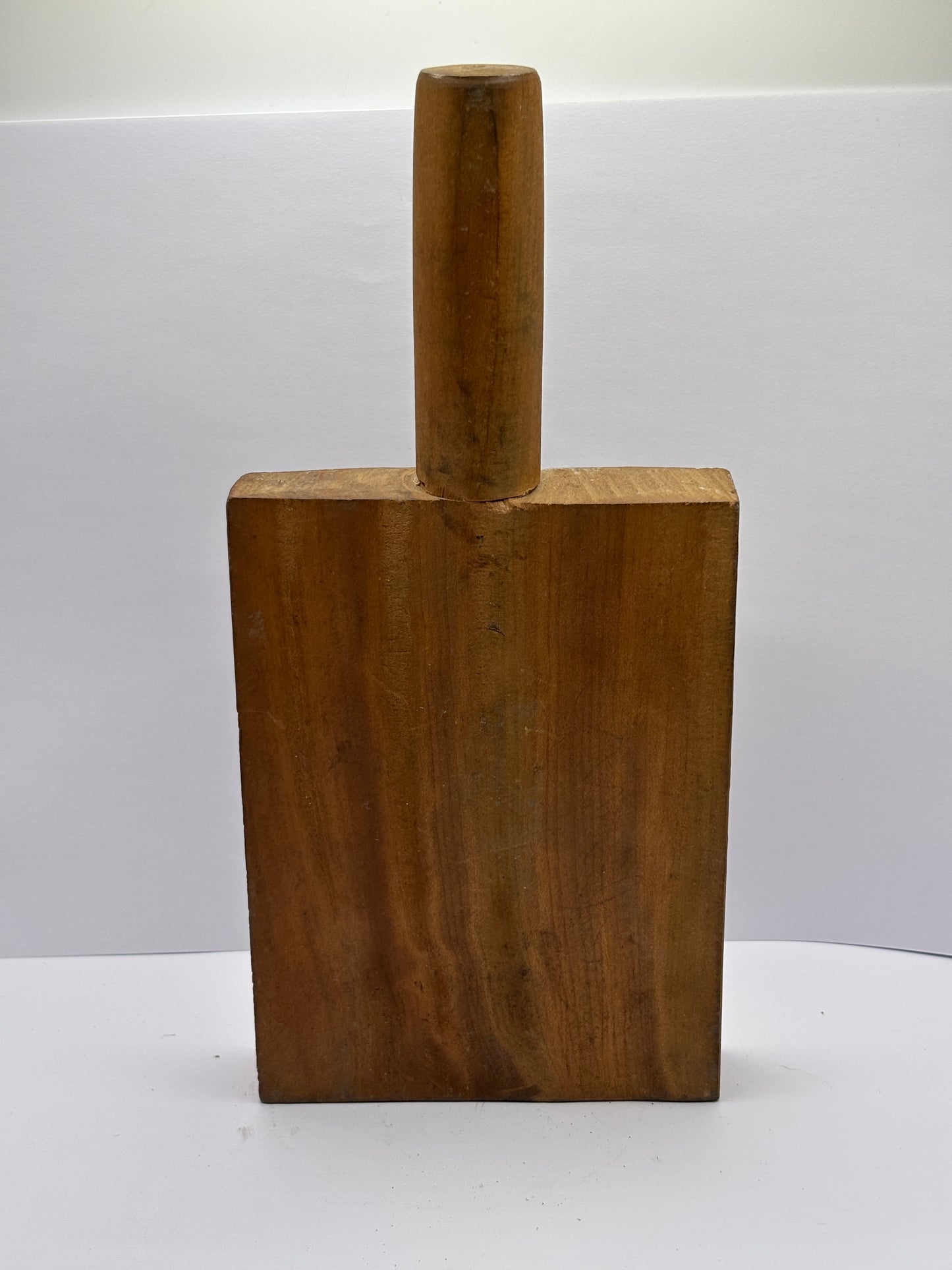 Old japanese wooden carved mold, biscuit/butter mold?