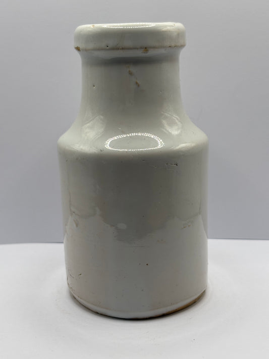 Old plain stoneware mustard pot