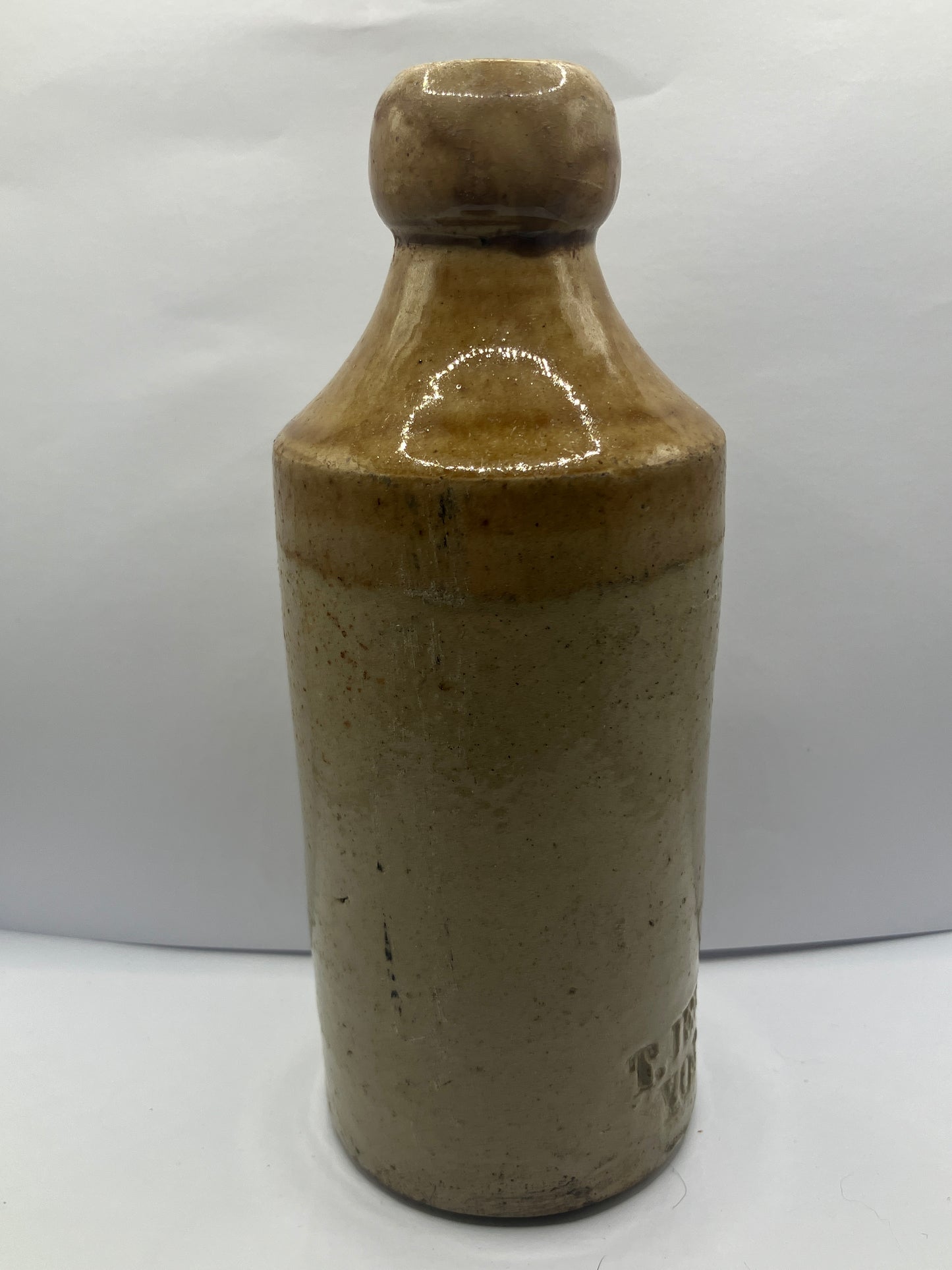 T.Jenks York, impressed ginger beer bottle