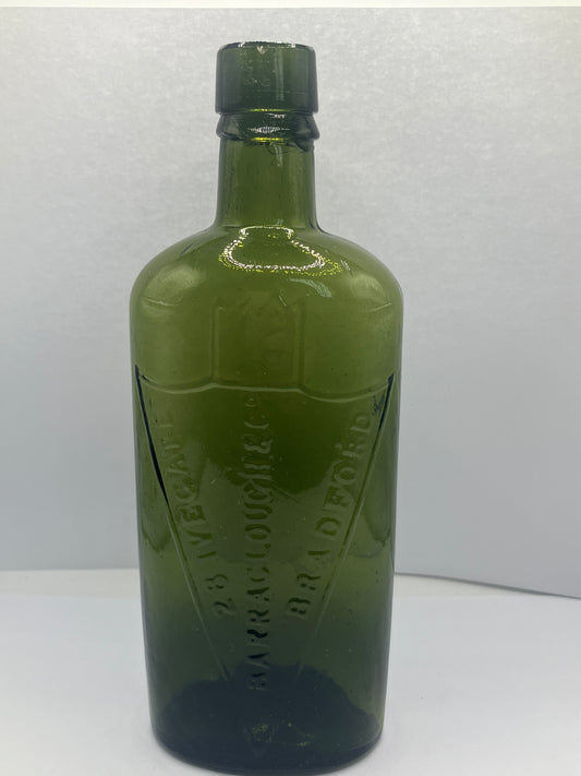 Dark green Bradford chemist bottle