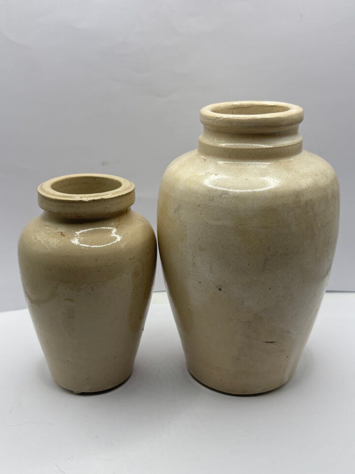 2 old virol jars